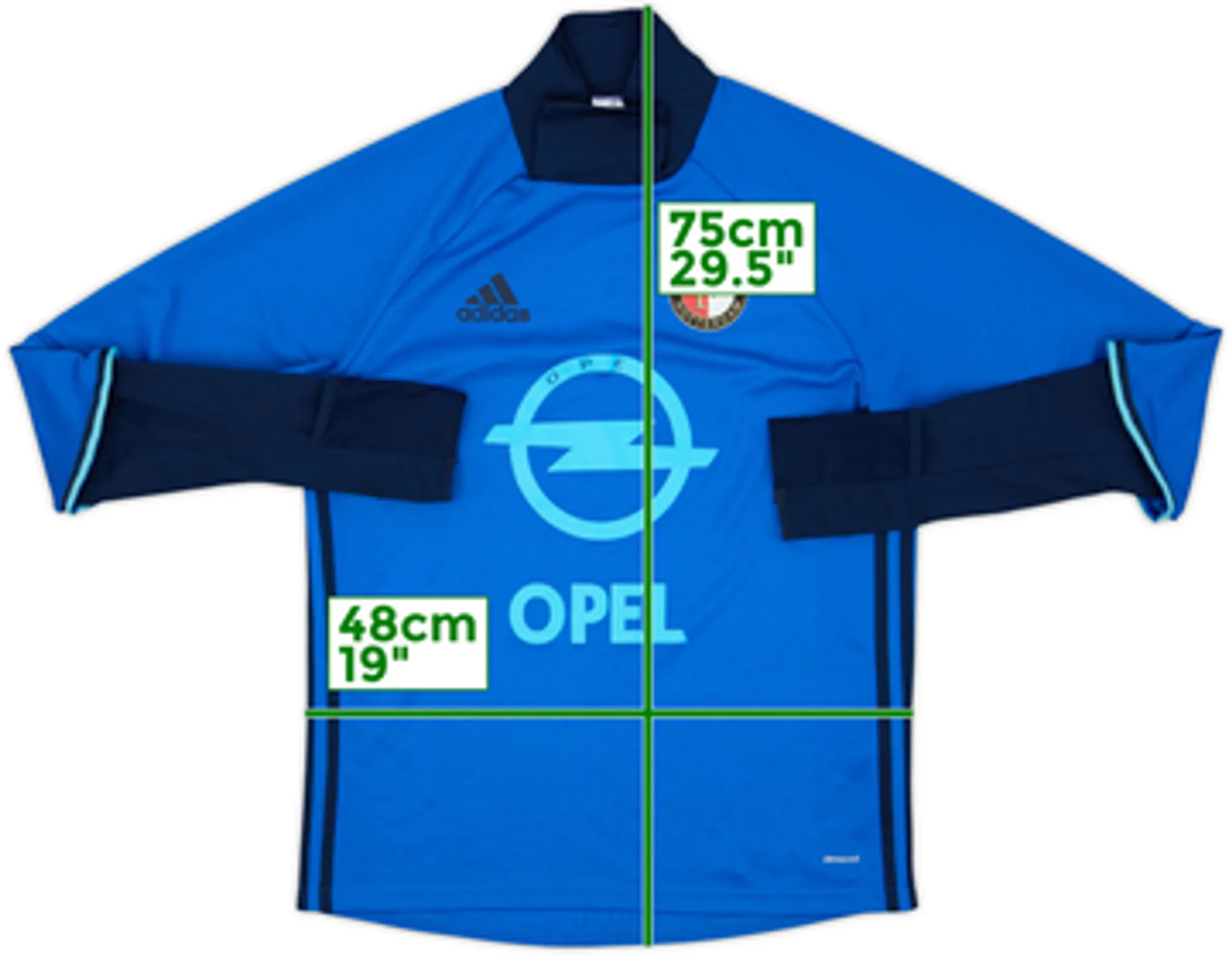 2016-17 Feyenoord adidas Drill Top - 8/10 - (M)