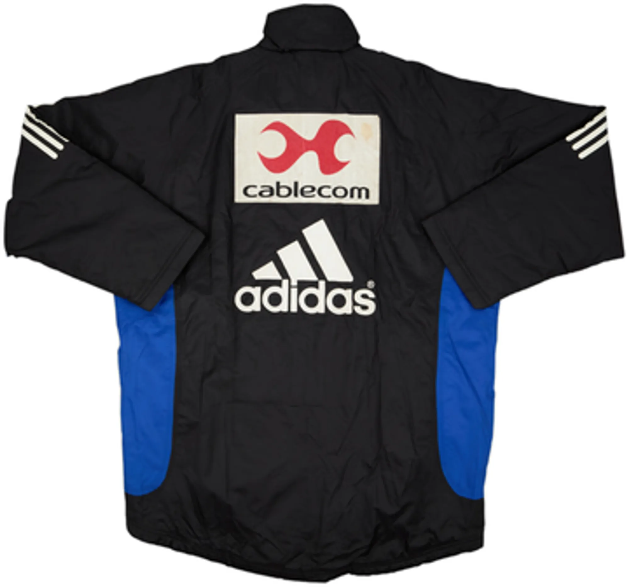 2001-02 Grasshoppers Player Issue adidas Padded Bench Coat - 7/10 - (L/XL)