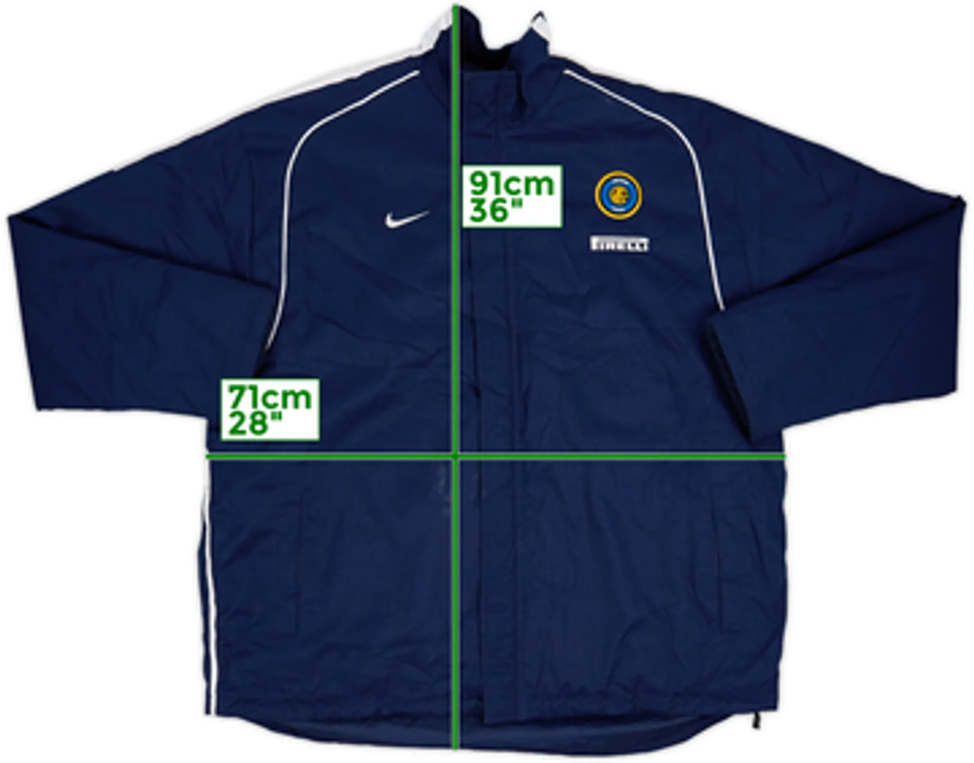 2002-03 Inter Milan Nike Padded Bench Coat - 7/10 - (XL)