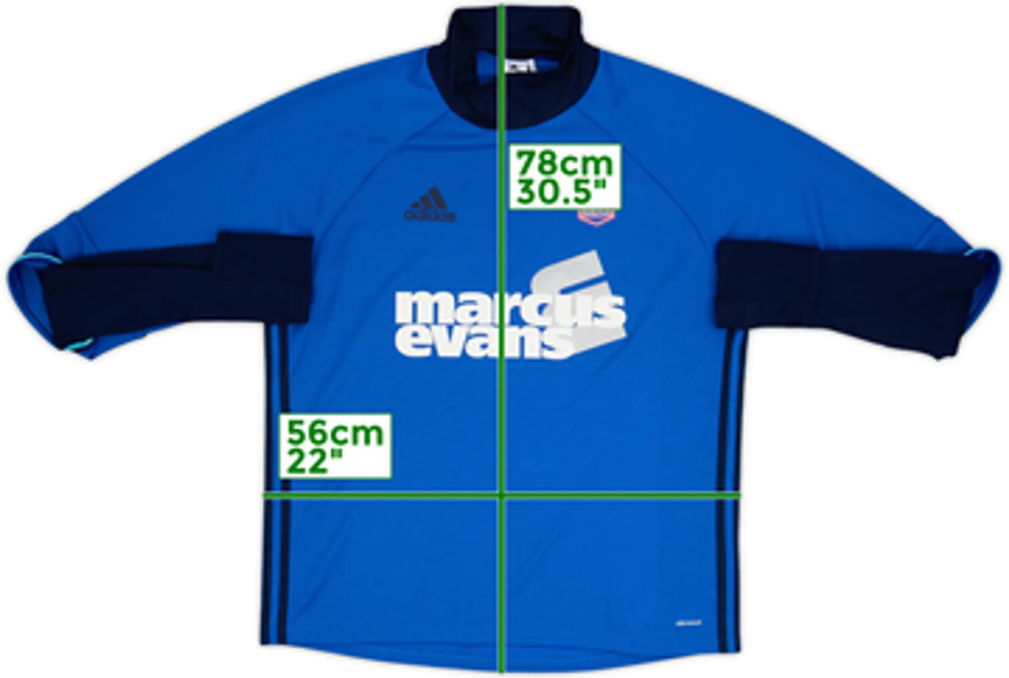 2015-16 Ipswich adidas Sweat Top - 10/10 - (L)