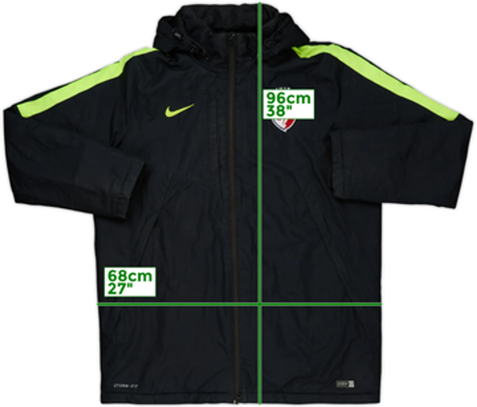 2015-16 Lille Nike Padded Bench Coat - 7/10 - (XL)