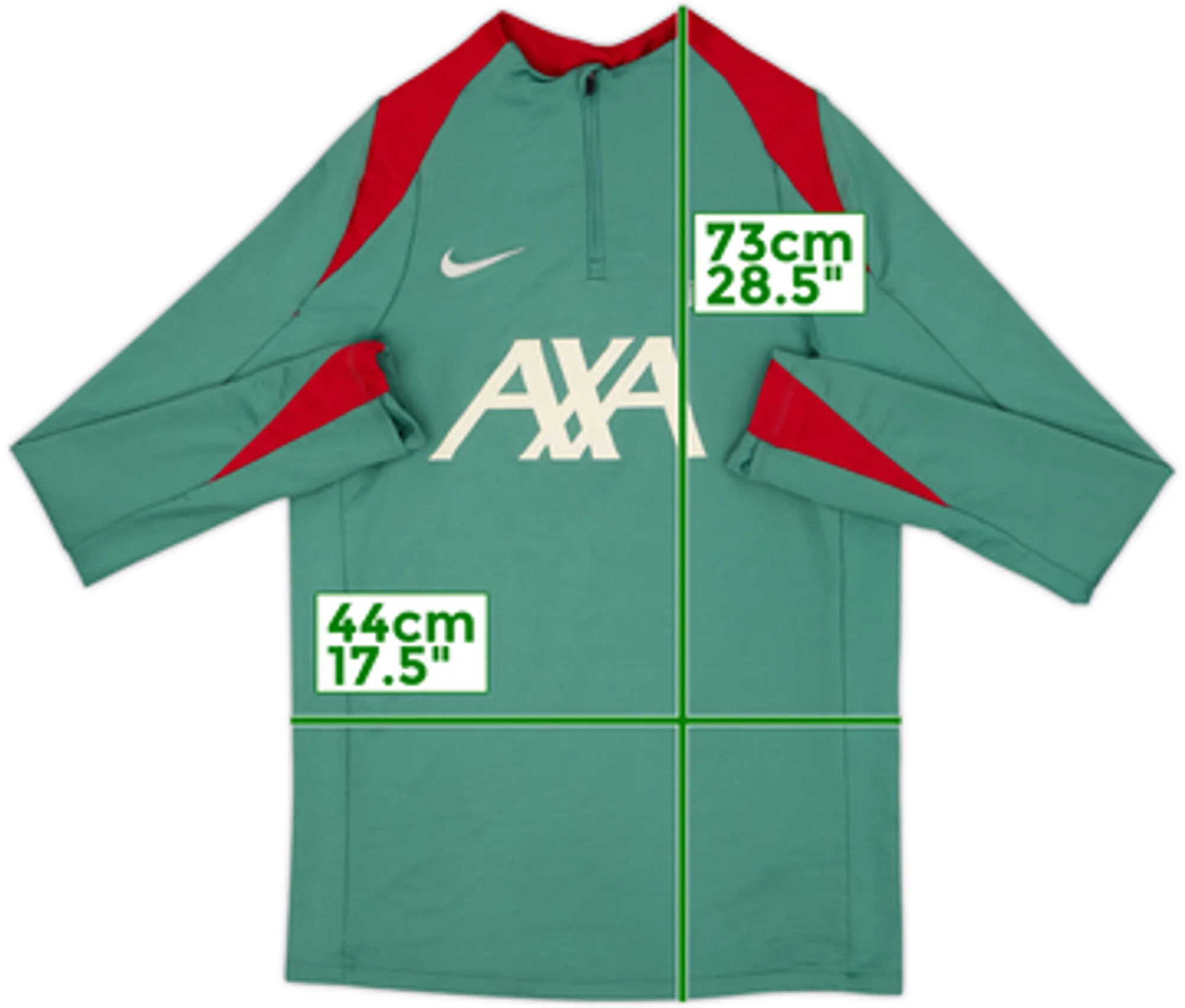 2024-25 Liverpool Nike 1/4 Zip Drill Top - 9/10 - (S)