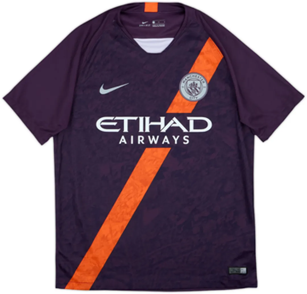 2018-19 Manchester City Third Shirt Kun Aguero #10 - 10/10 - (XL