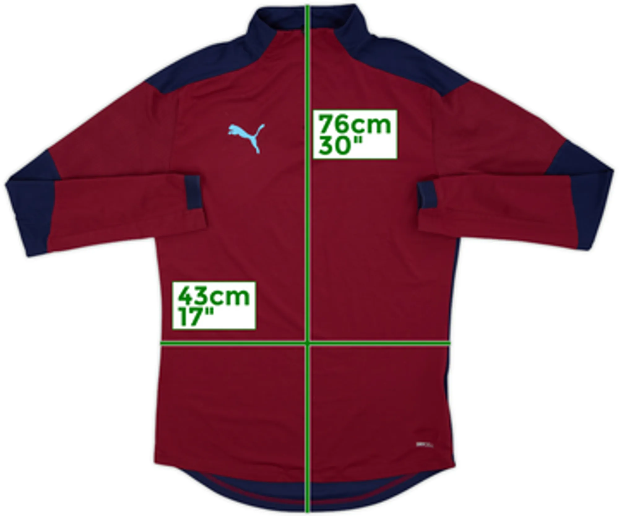 2020-21 Manchester City Puma 1/4 Zip Drill Top - 5/10 - (S)