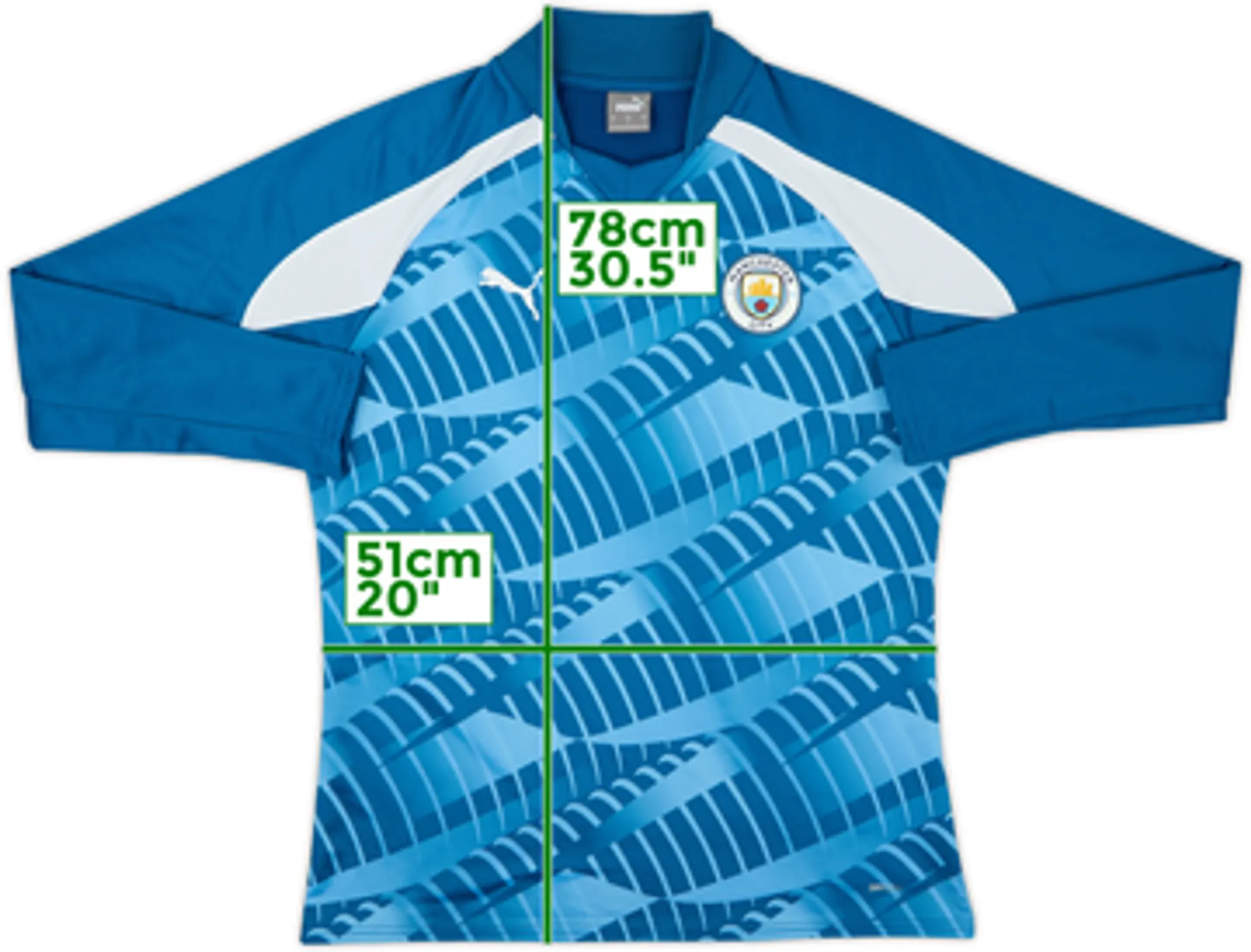 2023-24 Manchester City Puma Sweat Top - 10/10 - (L)