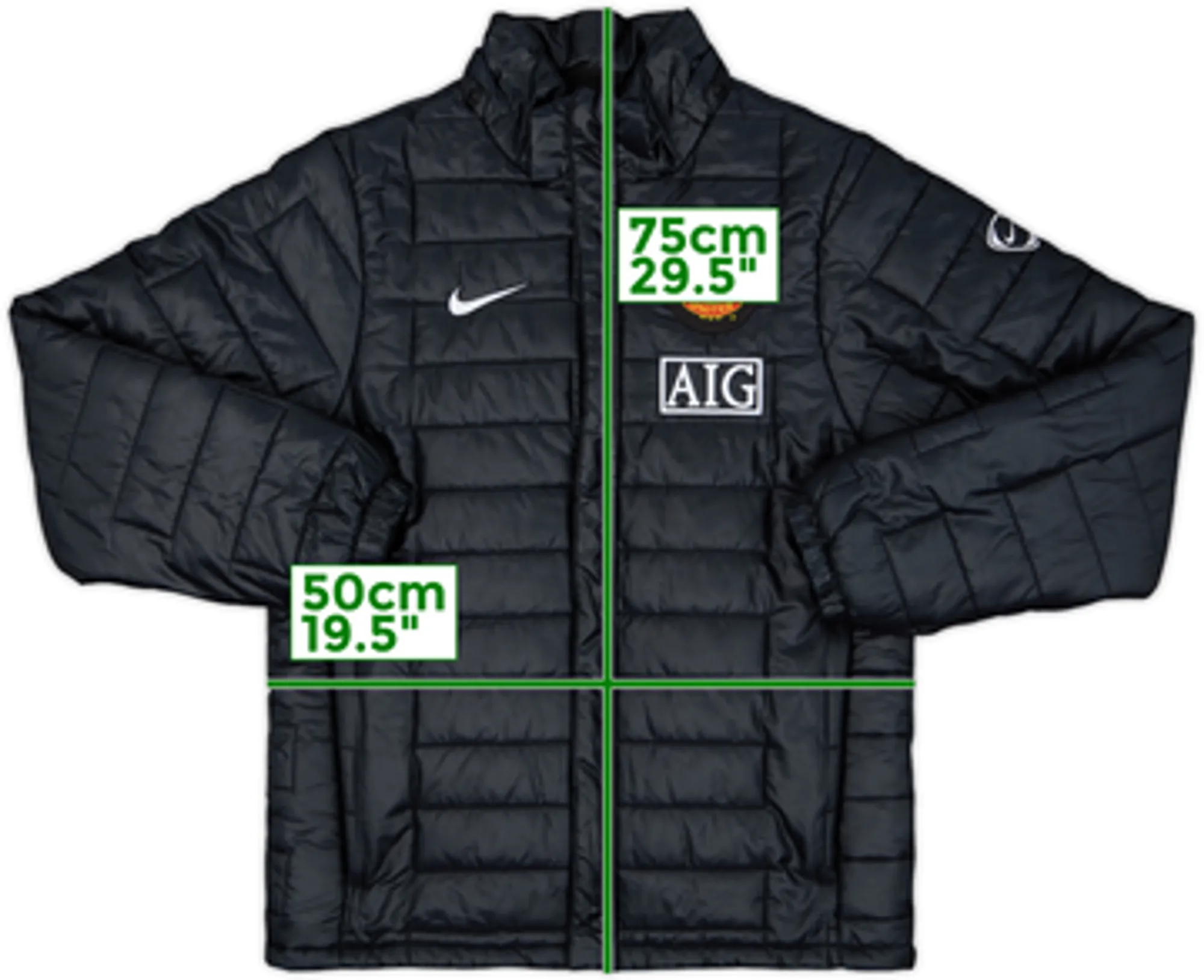 2006-07 Manchester United Nike Padded Bench Coat - 7/10 - (S)