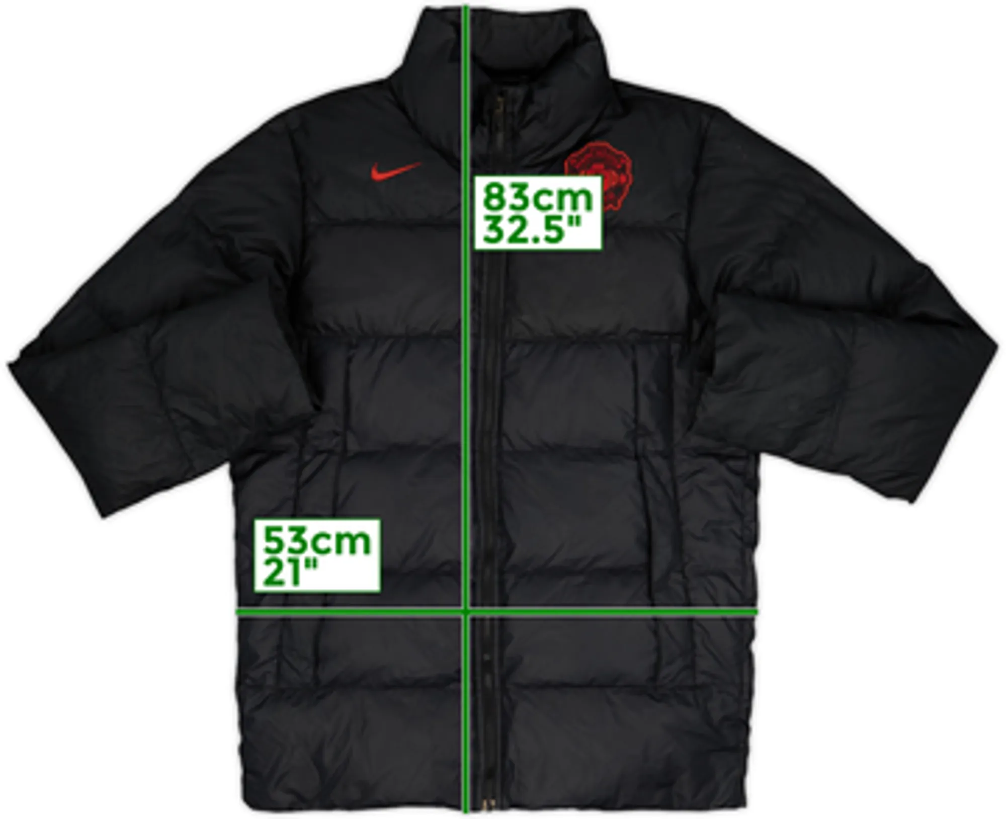 2010-11 Manchester United Nike Padded Bench Coat - 8/10 - (S)