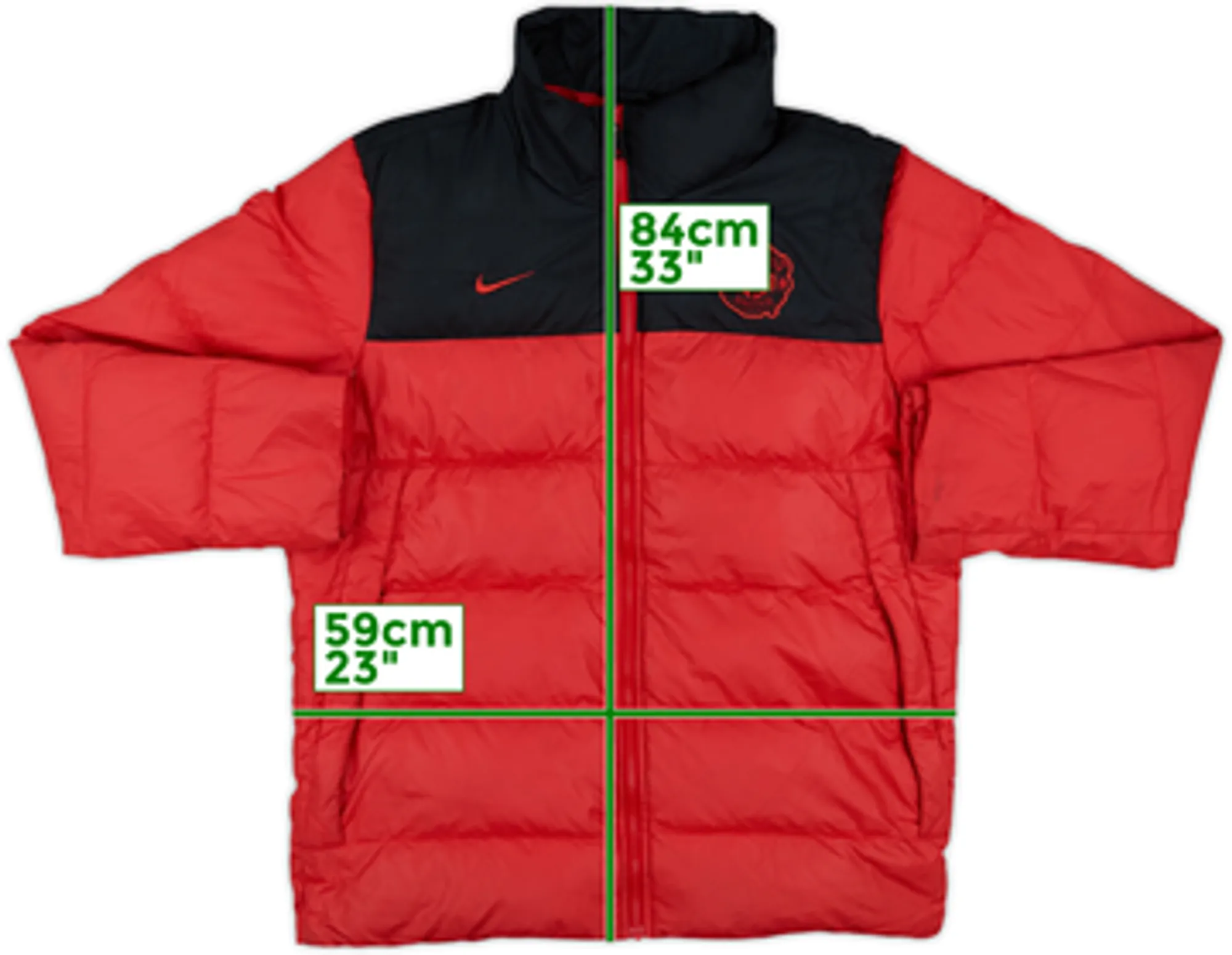 2011-12 Manchester United Nike Padded Bench Coat - 8/10 - (L)