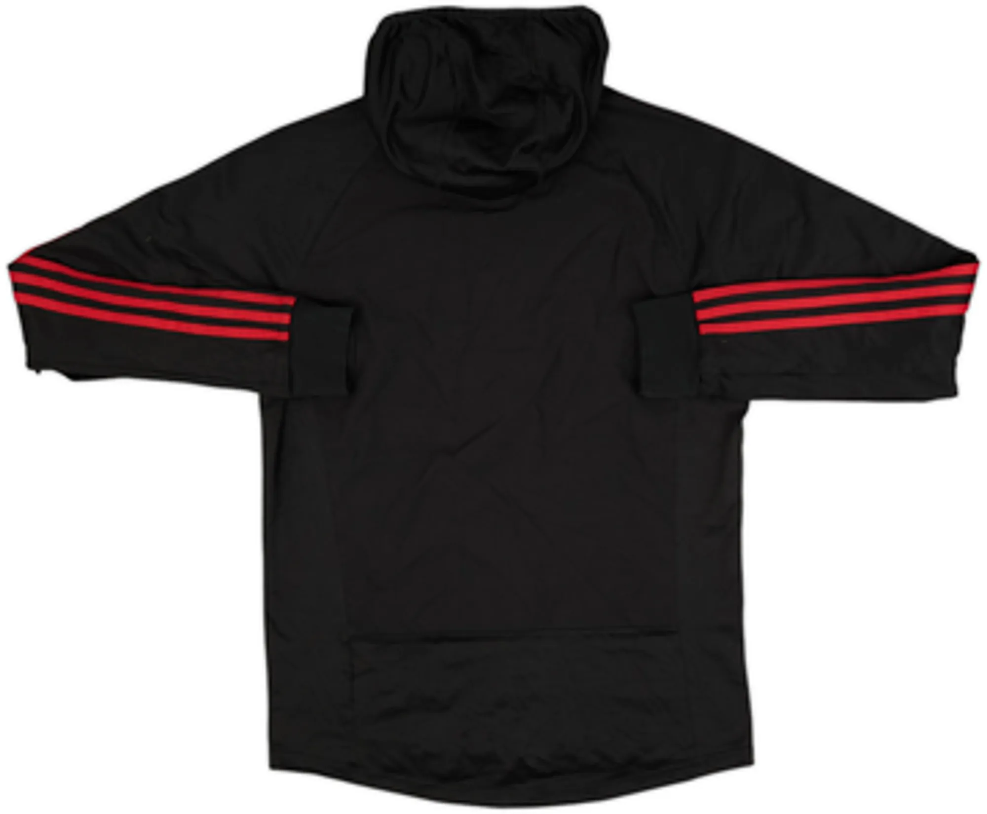 2018-19 Manchester United adidas Hooded 1/4 Zip Drill Top - 8/10 - (S)