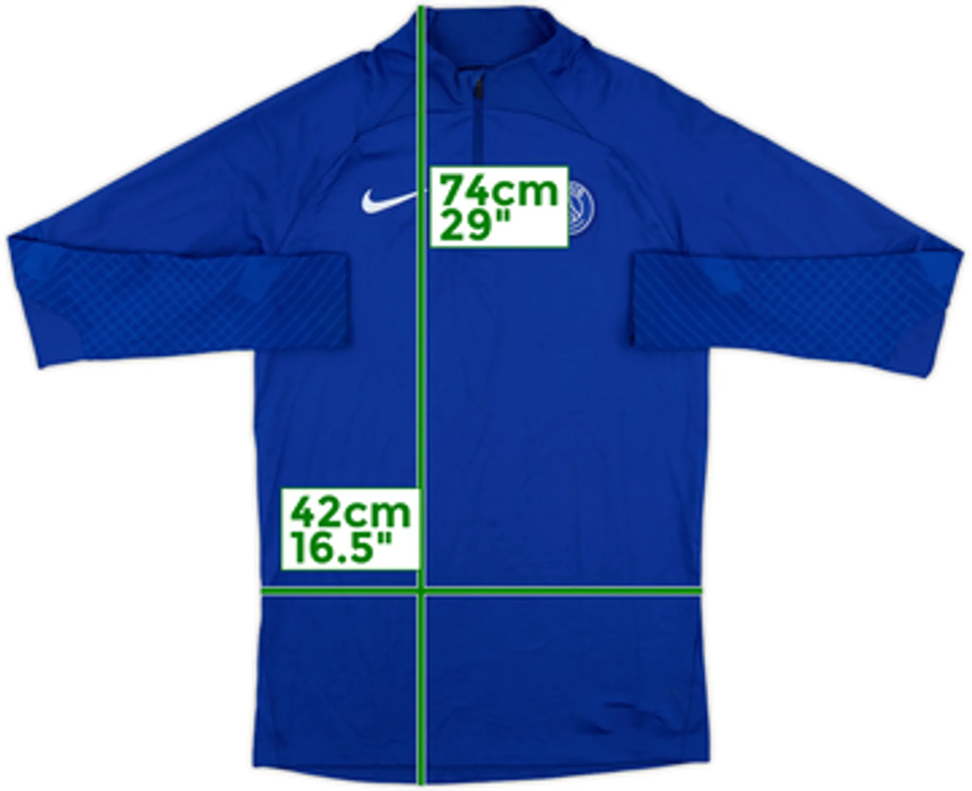 2022-23 Paris Saint-Germain Nike 1/4 Zip Drill Top - 7/10 - (S)
