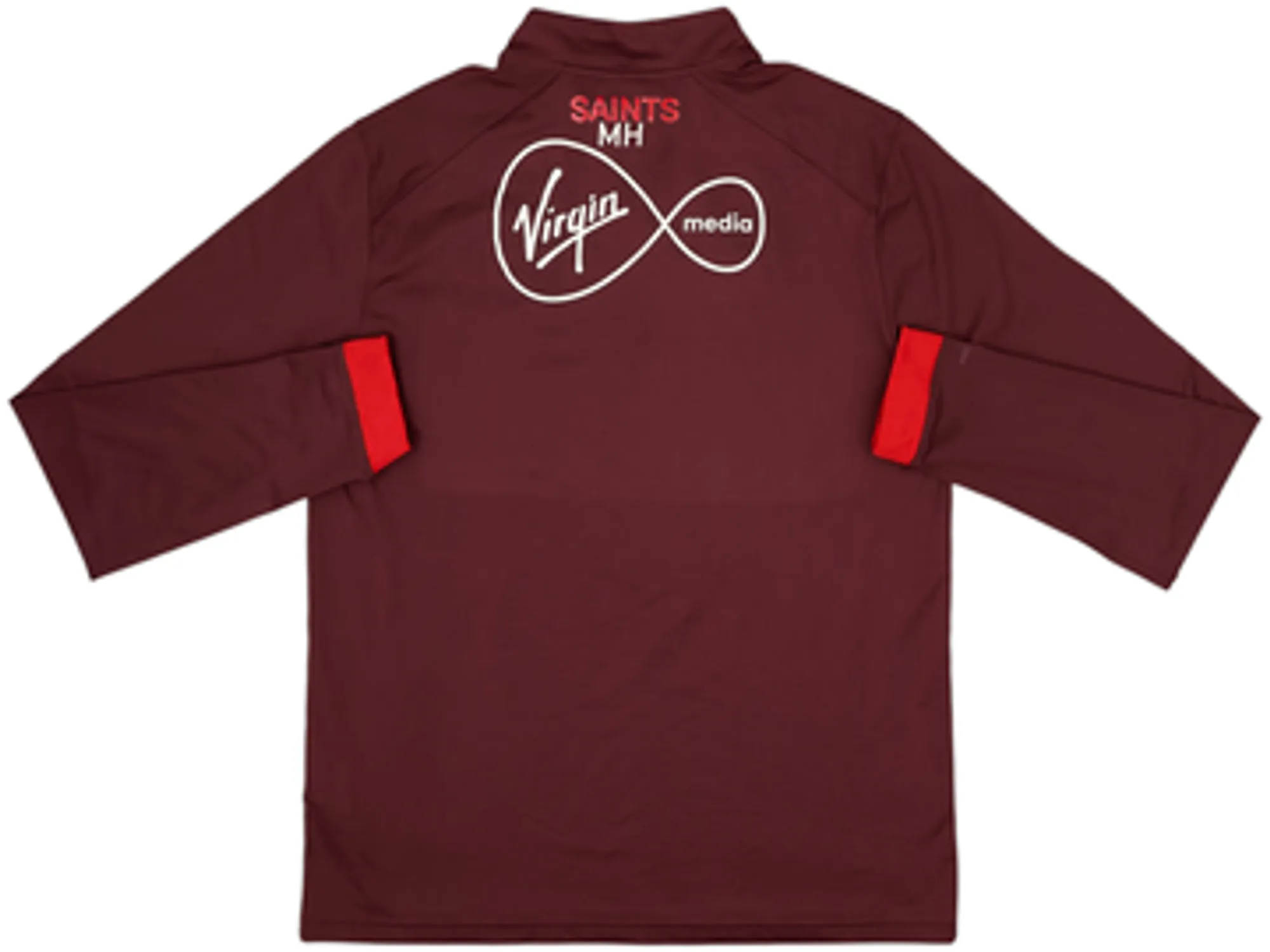 2017-18 Southampton Under Armour Staff Issue 1/4 Zip Drill Top 'MH' - 9/10 - (L)