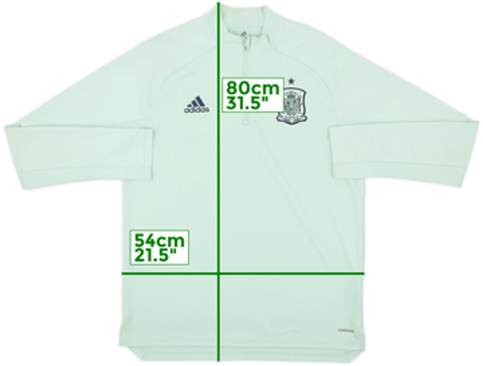 2020-21 Spain adidas 1/4 Zip Drill Top - 9/10 - (L)