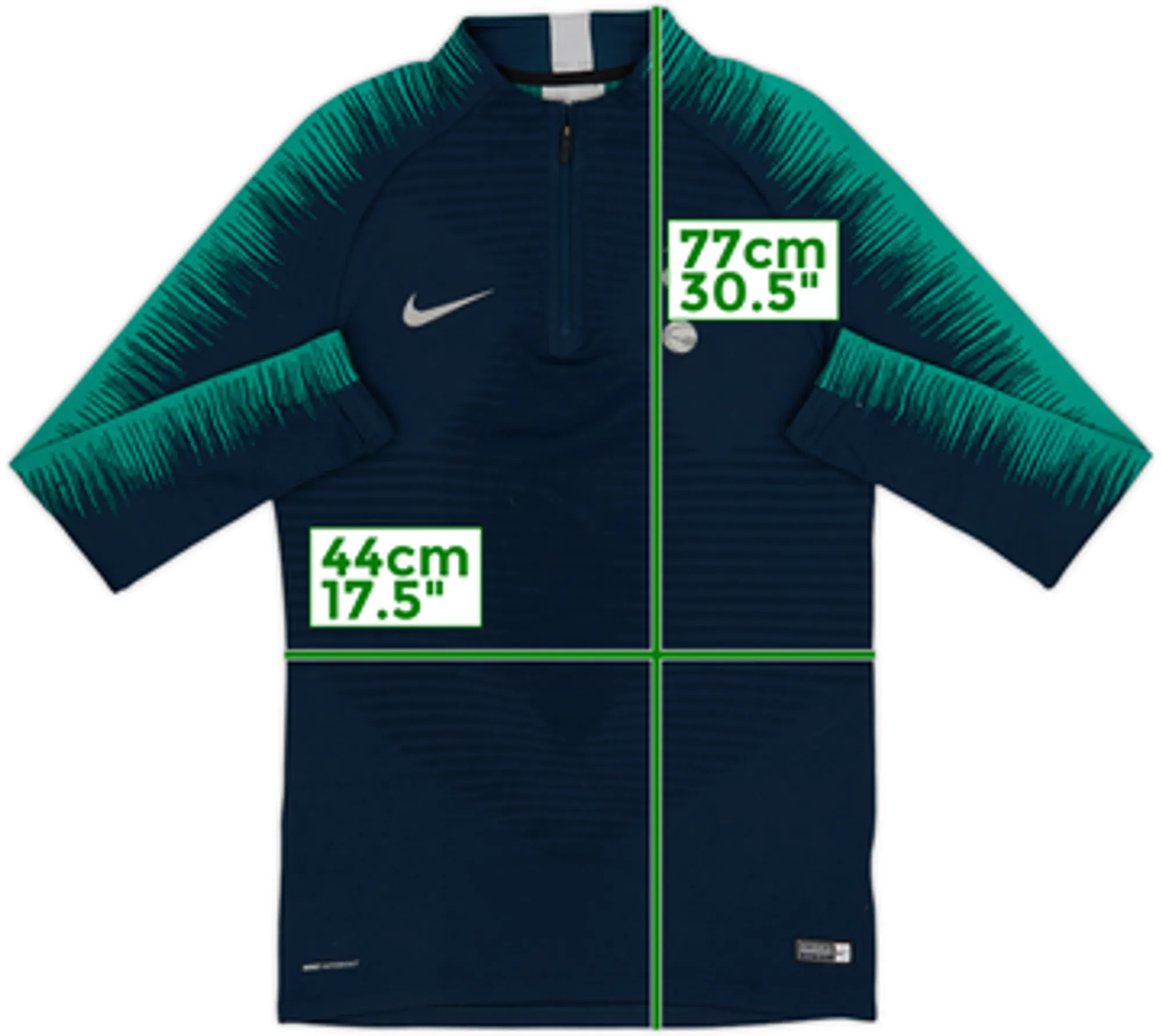 2018-19 Tottenham Nike Vaporknit 1/4 Zip Drill Top - 8/10 - (S)