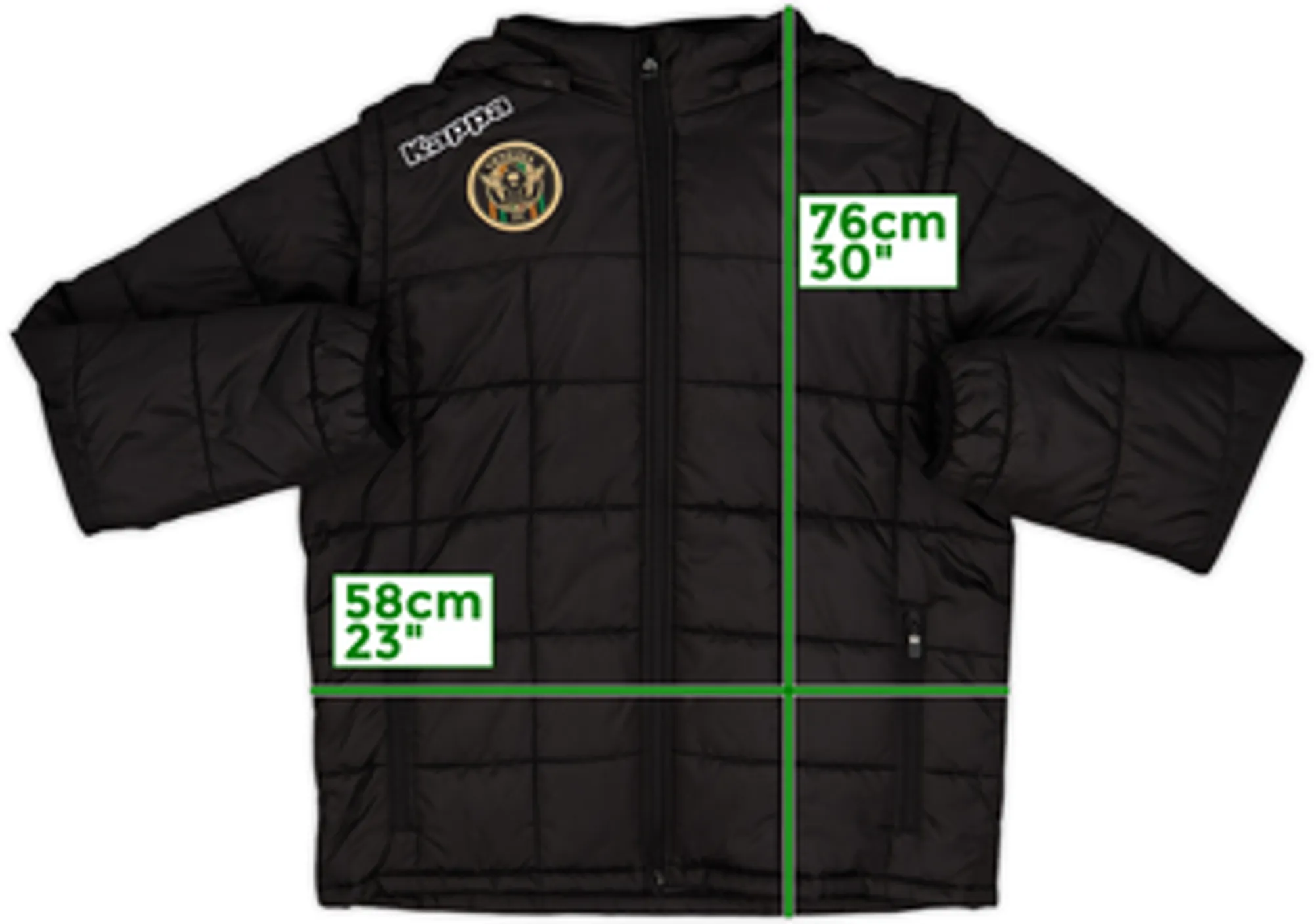 2021-22 Venezia Kappa Padded Bench Coat - 10/10 - (XL)