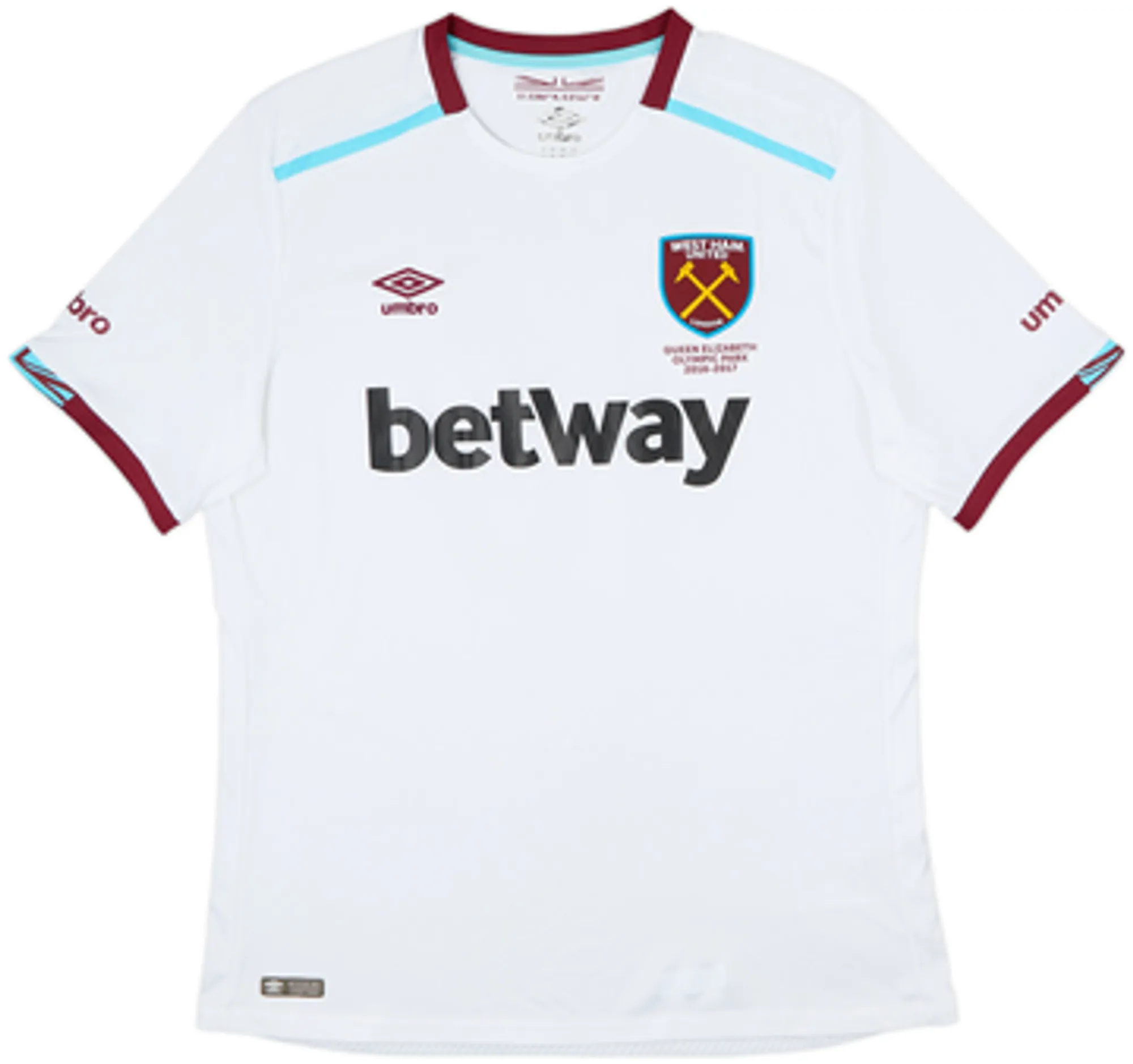 2016-17 West Ham Away Shirt Noble #16 - 8/10 - (M)