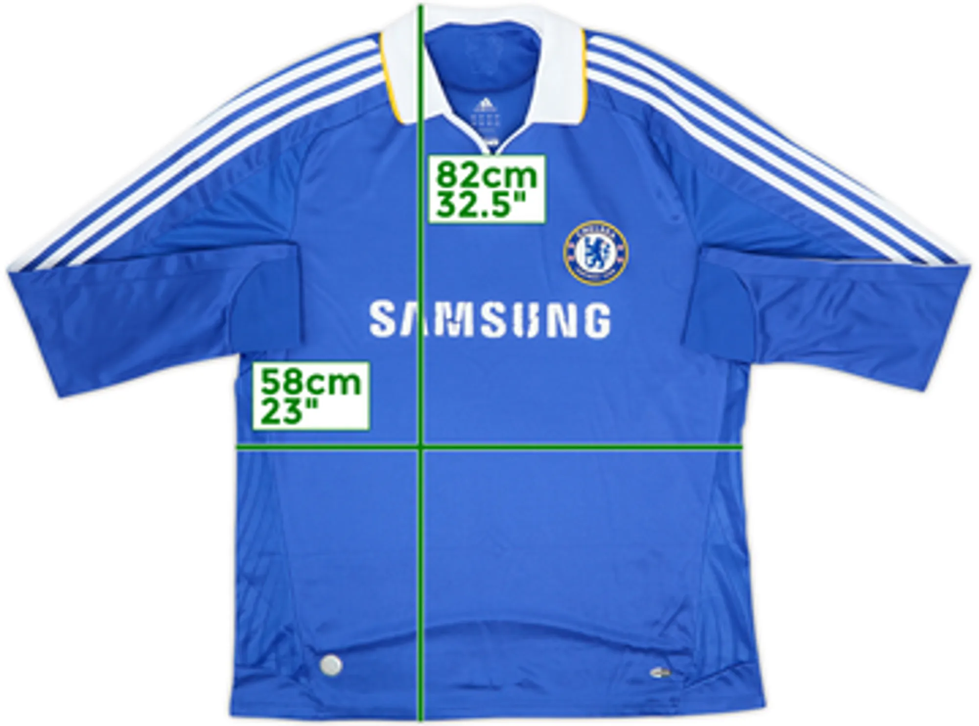 2008-09 Chelsea Home L/S Shirt - 5/10 - (XL)