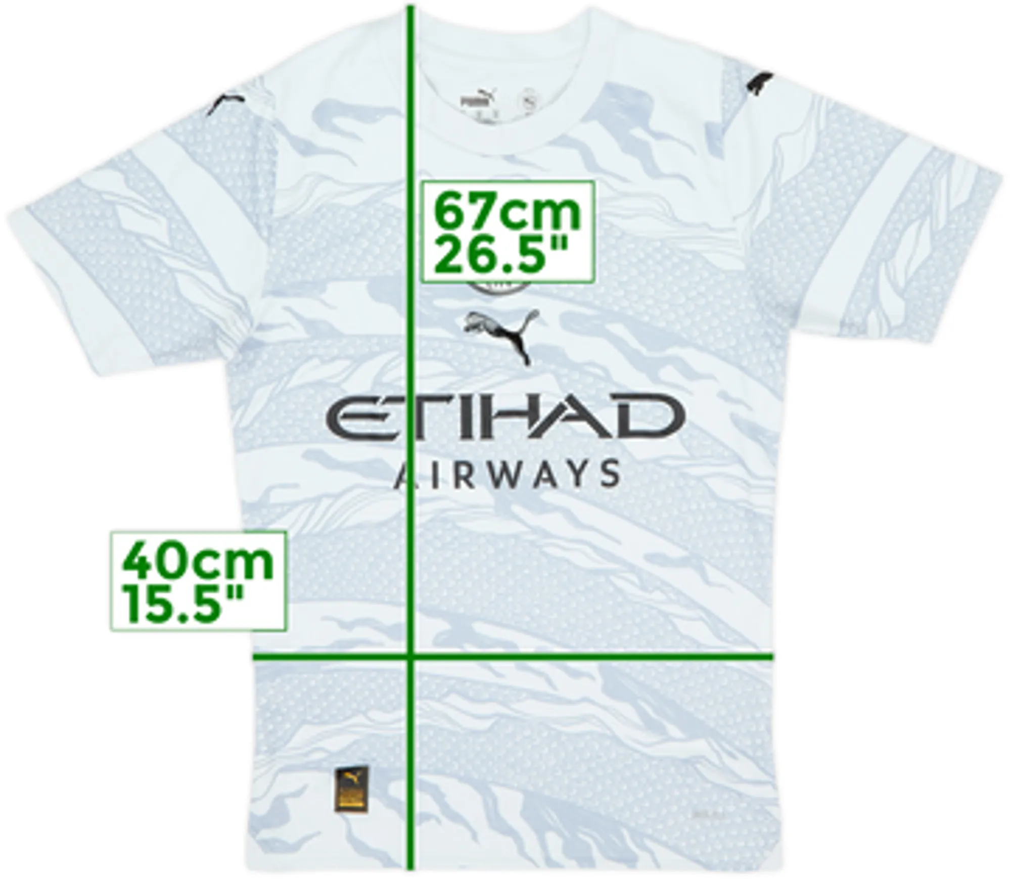 2023-24 Manchester City Puma 'Lunar New Year' Pre-Match Training Shirt - 9/10 - (XS)