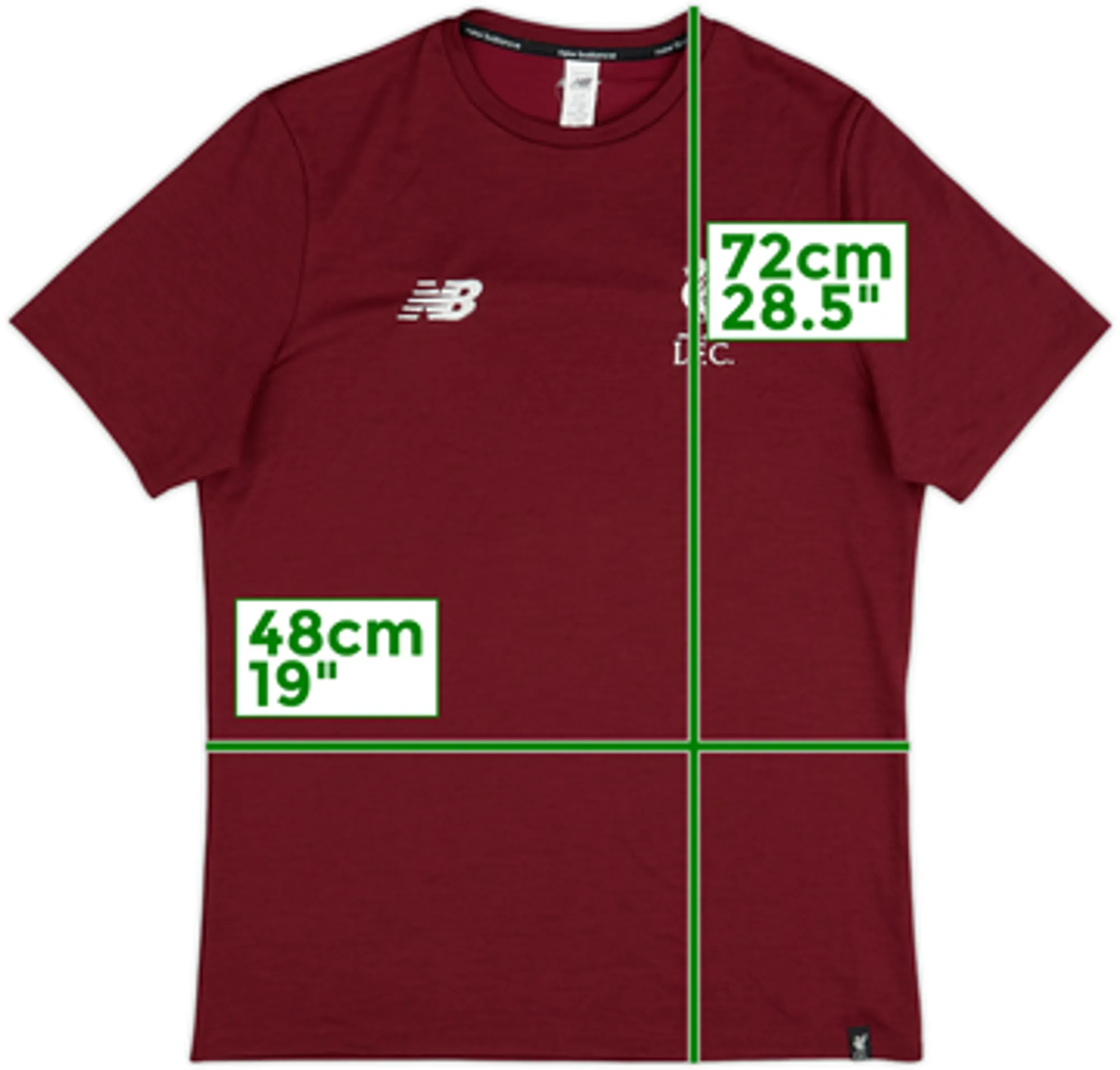 2018-19 Liverpool New Balance Cotton Tee - 10/10 - (M)