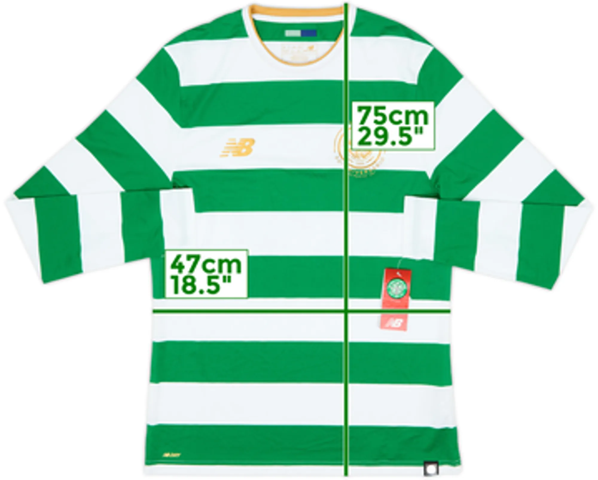 2017-18 Celtic 'Lisbon Lions 50th Anniversary' Home L/S Shirt (L)