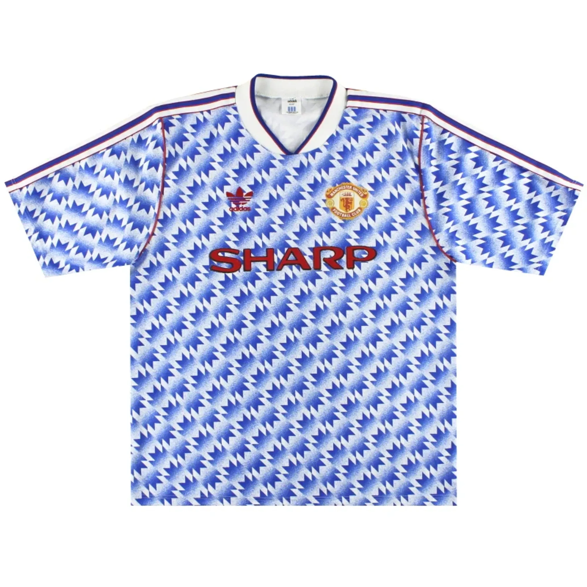 1990-92 Manchester United adidas Away Shirt L - Manchester United / Very good 