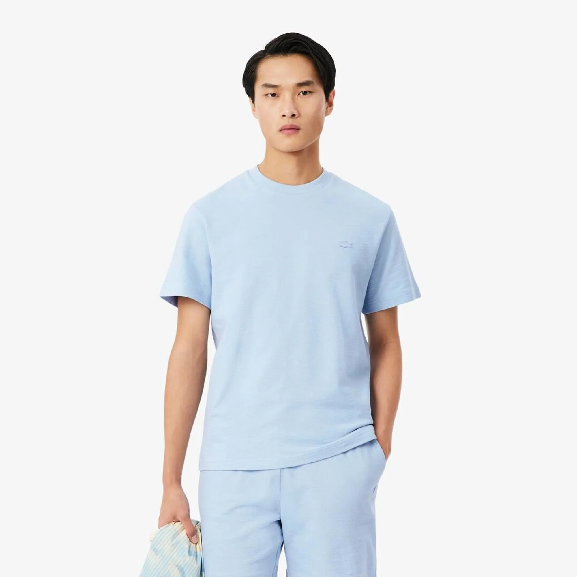 Lacoste Textured Jersey T-shirt - Light Blue
