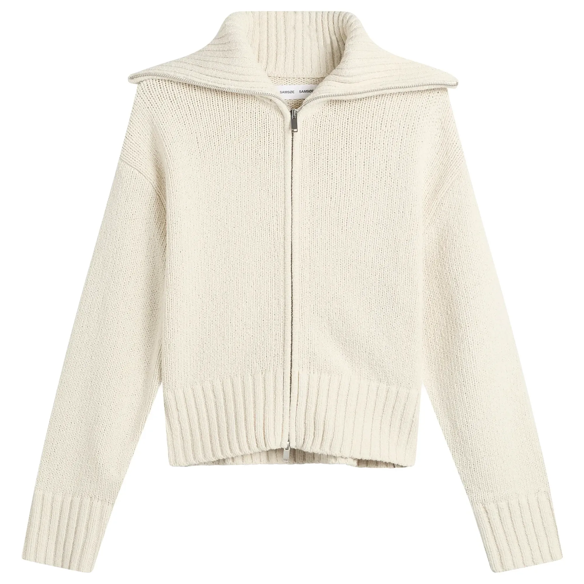 Samsøe Samsøe Women's Sajasmin Zip Up Jacket Bone White