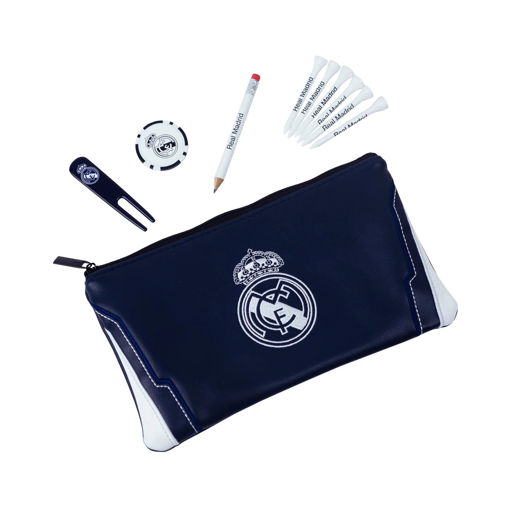 Real Madrid CADDI Players Bag inc Divot Tool, Tees & Marker