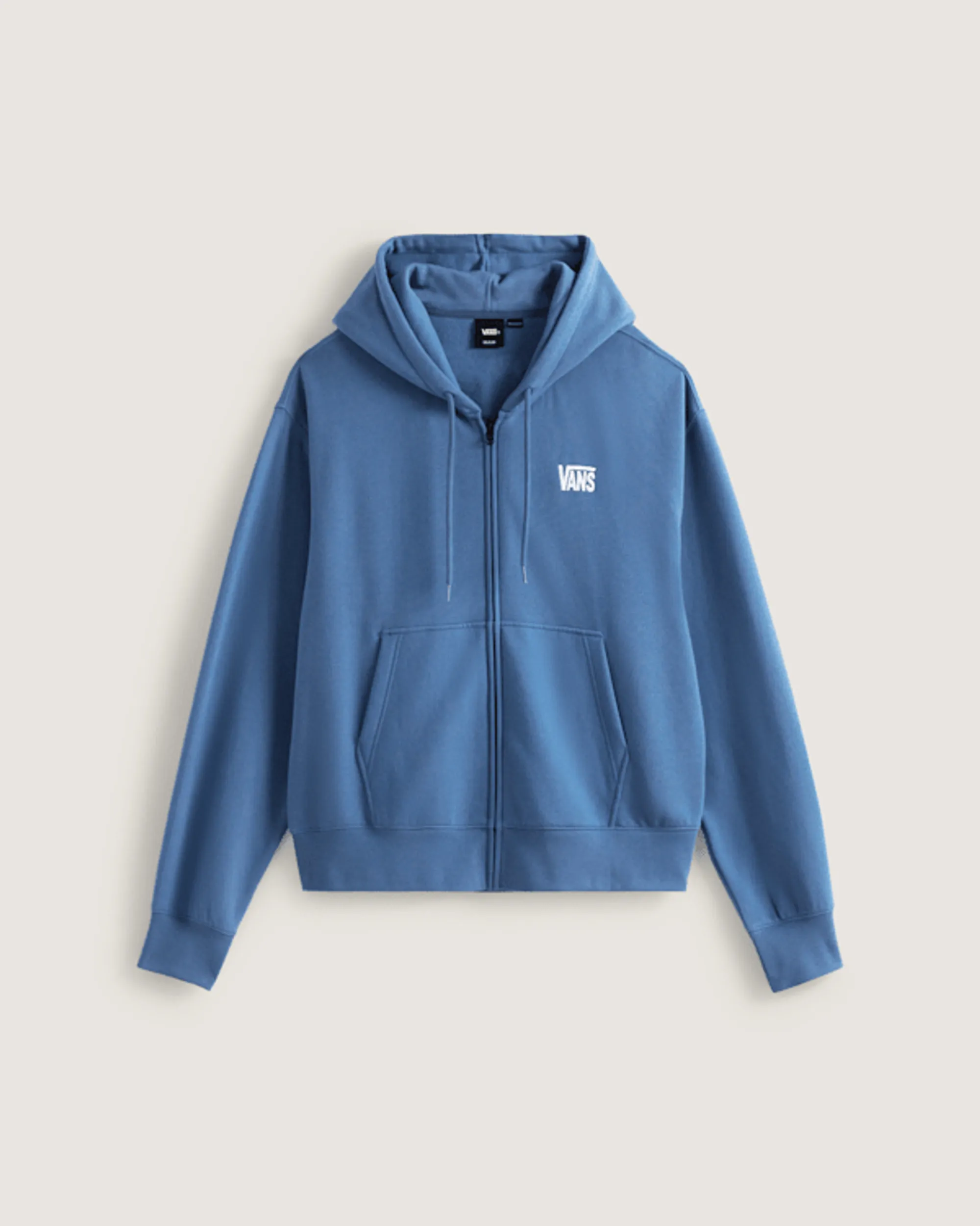 Vans - Stretch Logo Zip Pullover Hoodie, Man, Blue