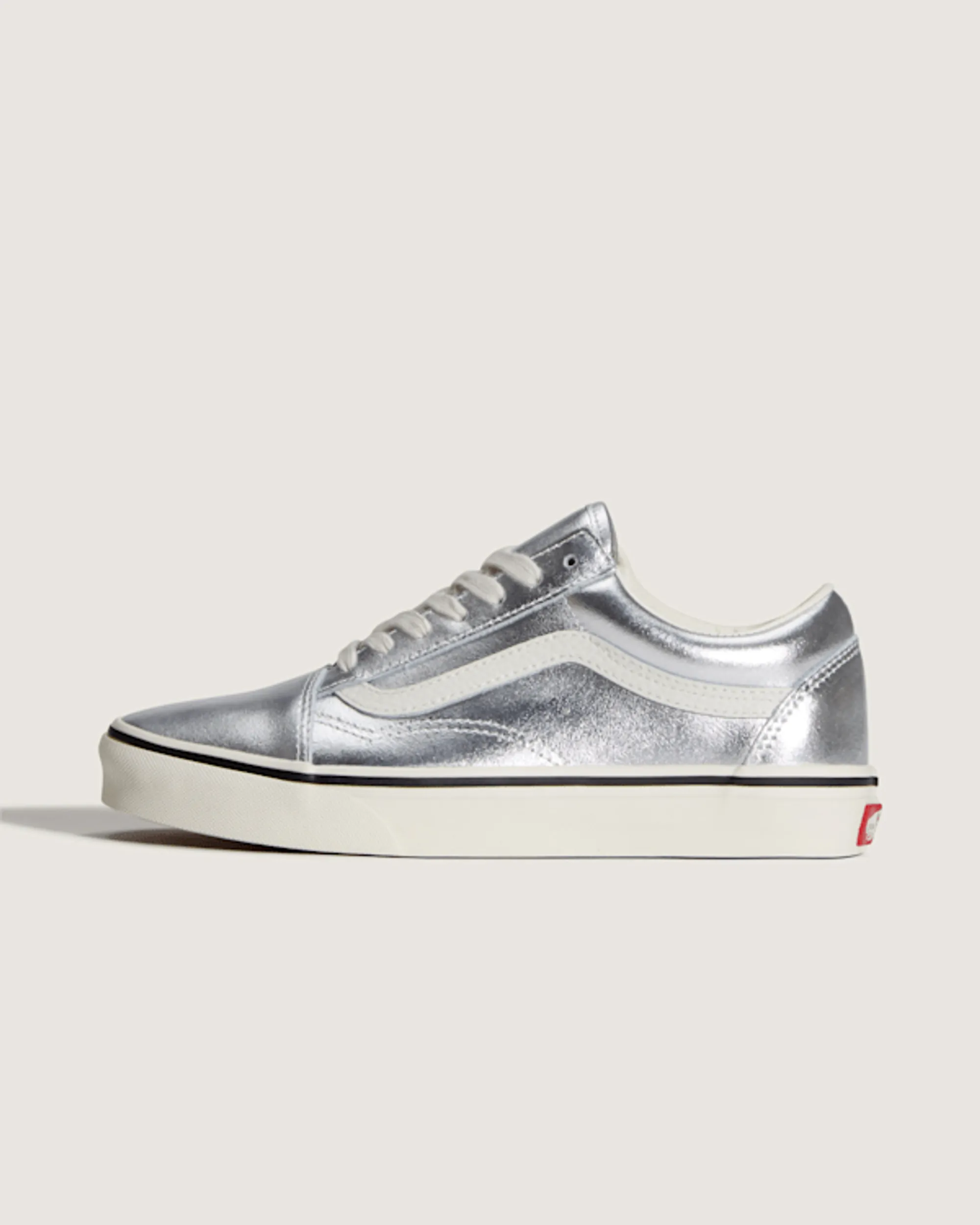 Vans - Old Skool Leather Metallic Silver, Man, Silver
