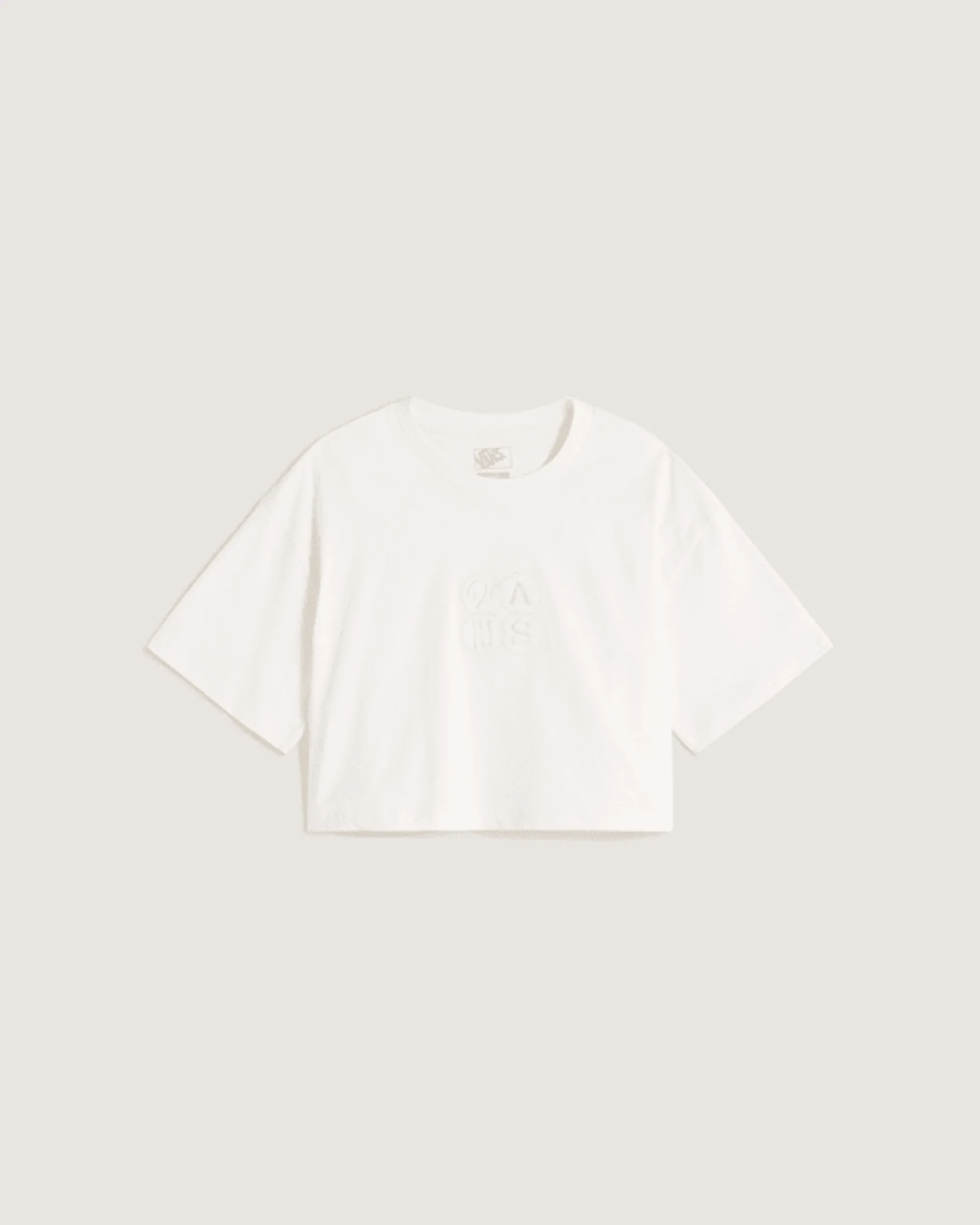 Vans - Ellipse Relax Crop Ss Egret, Woman, White