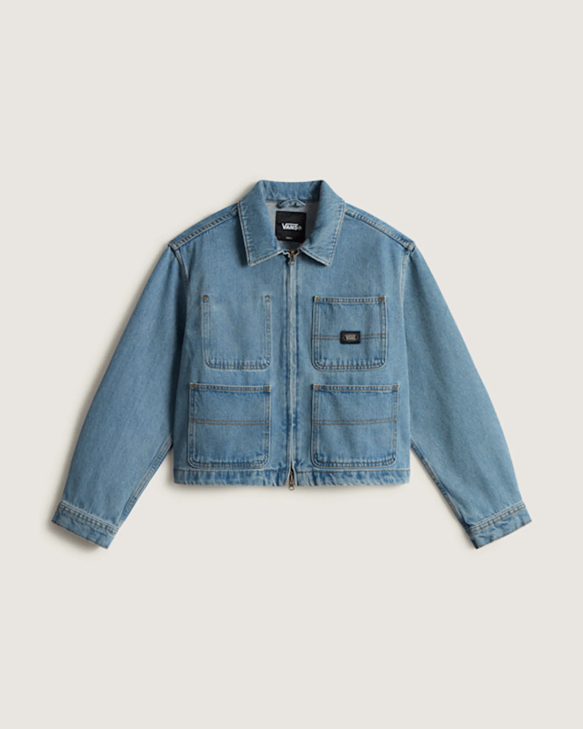 Vans - Emily Boxy Workwear Jacket Stonewash/Blue, Woman, Blue
