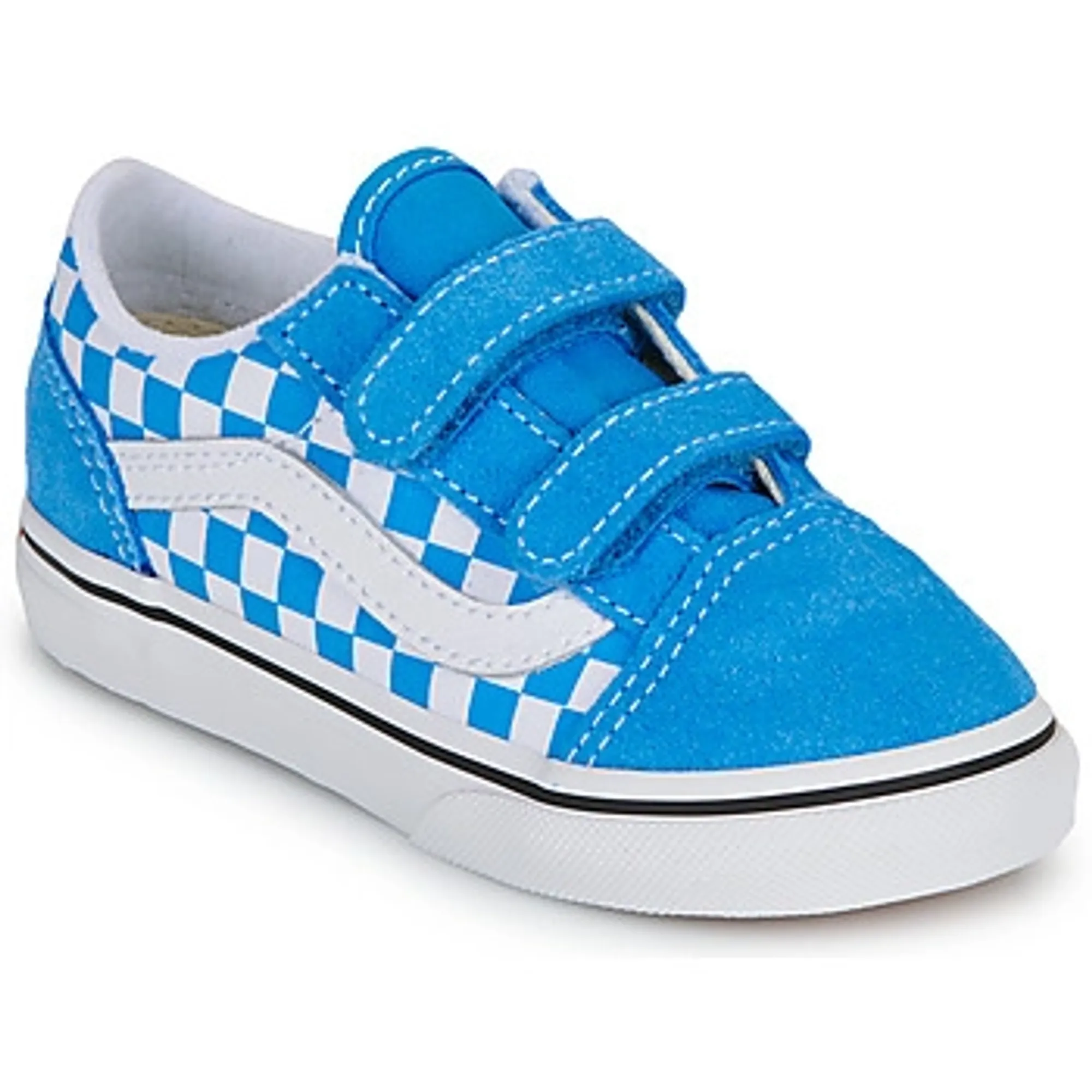 Vans - Toddler Old Skool V Checkerboard Shoes (1-4 Years), Blue