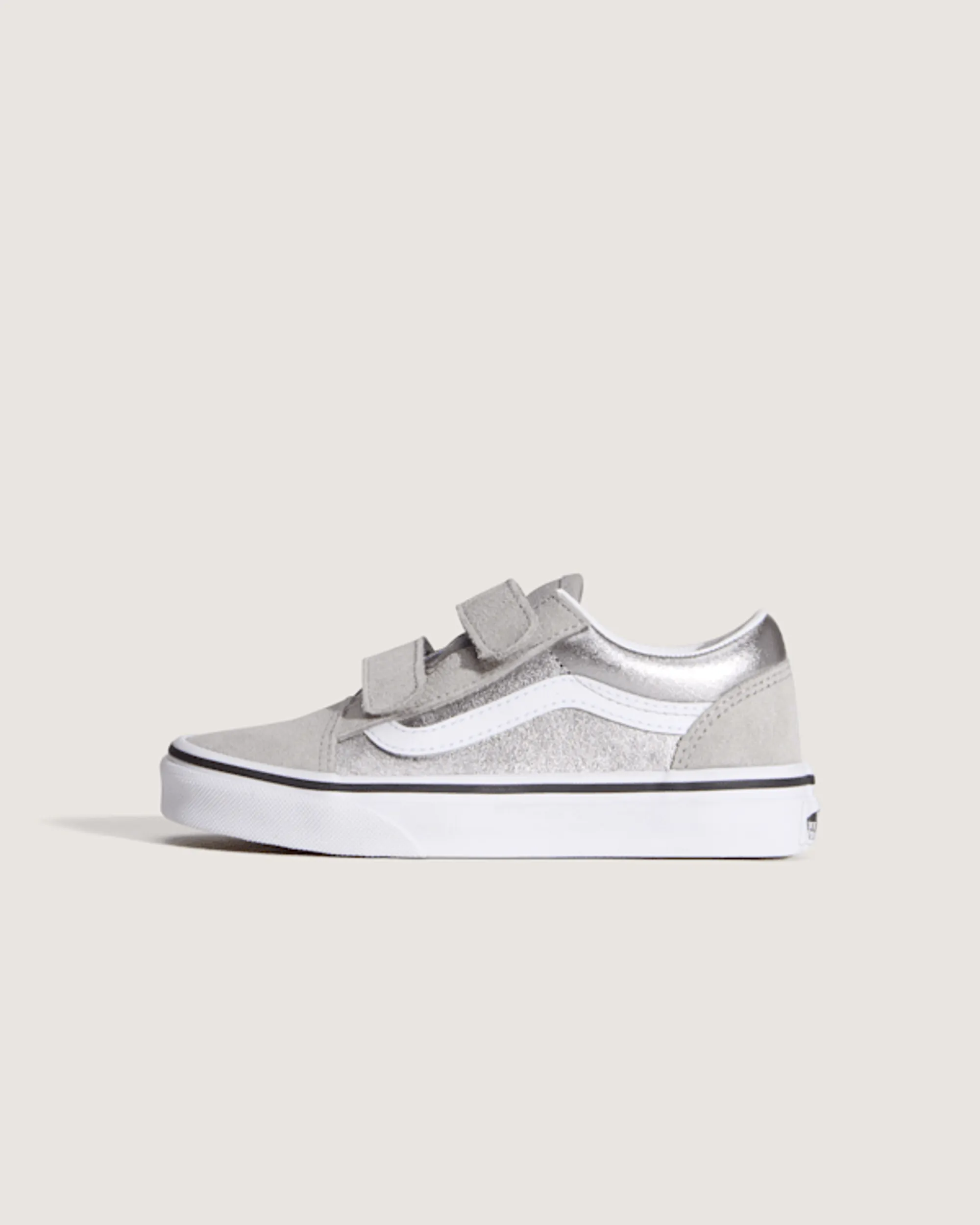 Vans - Kids Old Skool V Shoes (4-8 Years), Grey