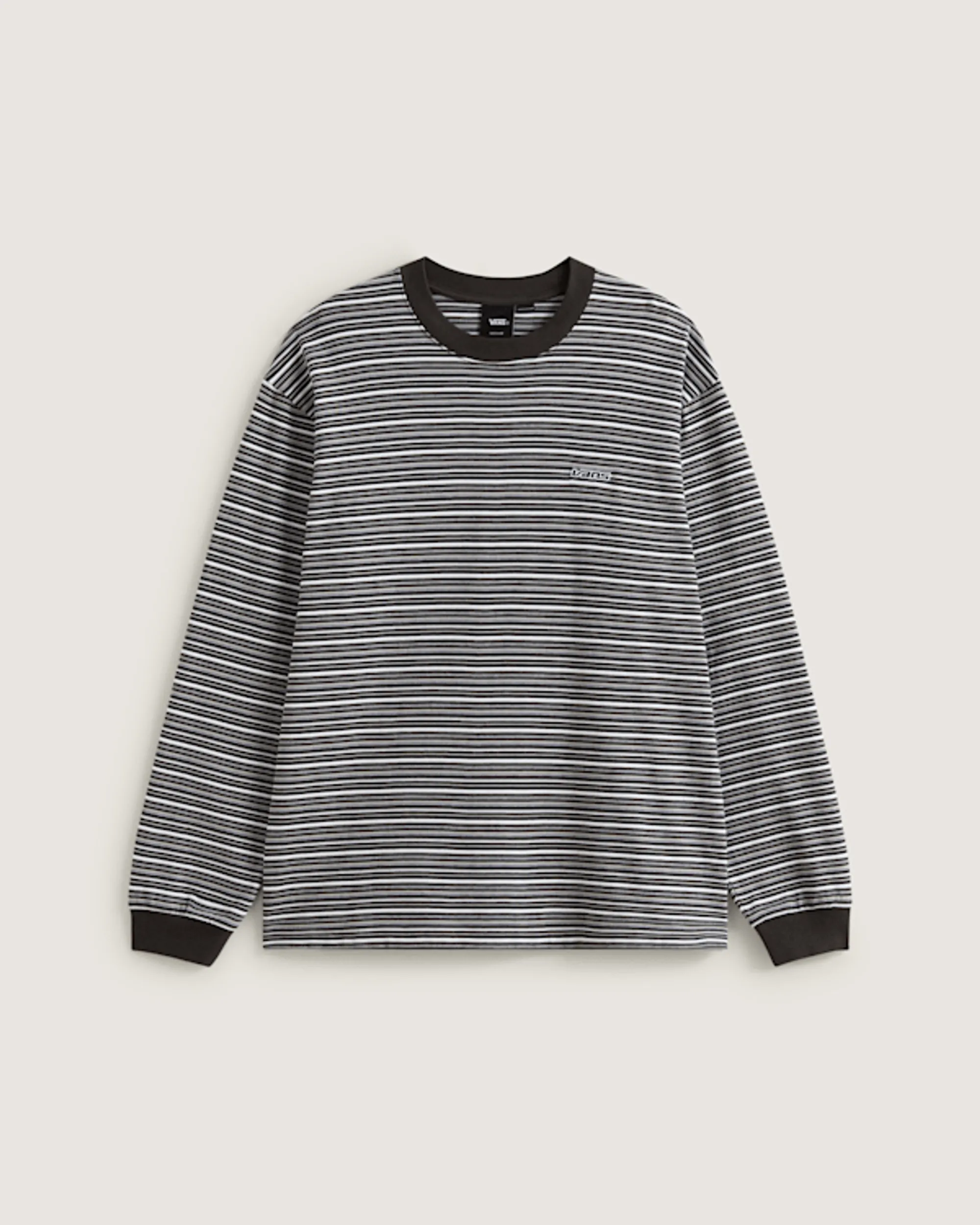 Vans - Wesley Stripe Long Sleeve Knit Shirt, Man, Black