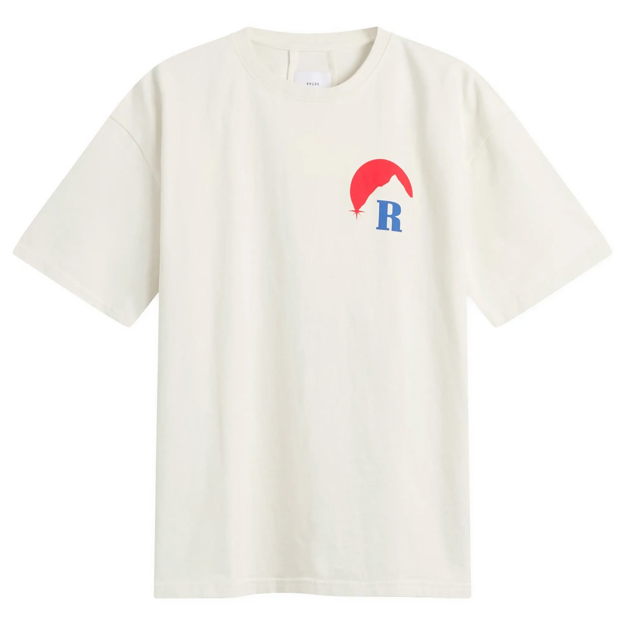 Rhude Men's Moonlight Regatta T-Shirt Vintage White/ Red/ Blue