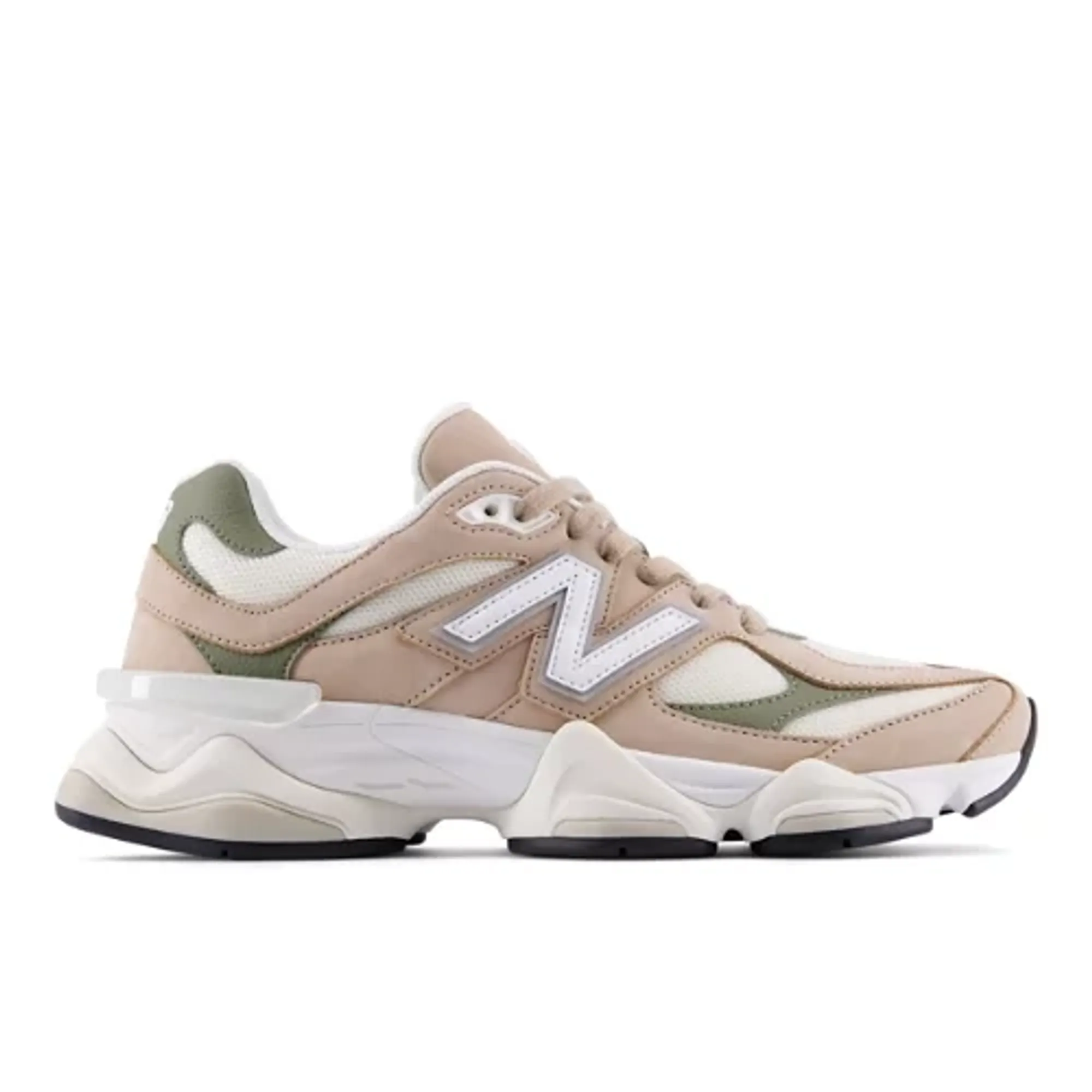 New Balance Unisex 9060 in Brown/Green Suede/Mesh