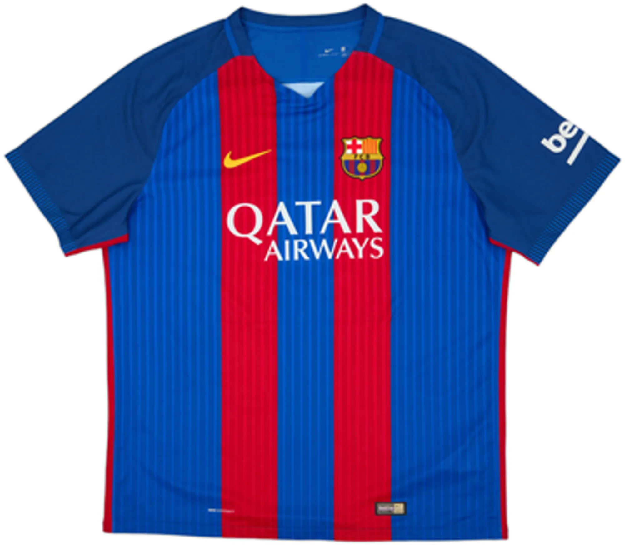 2016-17 Barcelona Authentic Home Shirt Messi #10 - 8/10 - (XXL)
