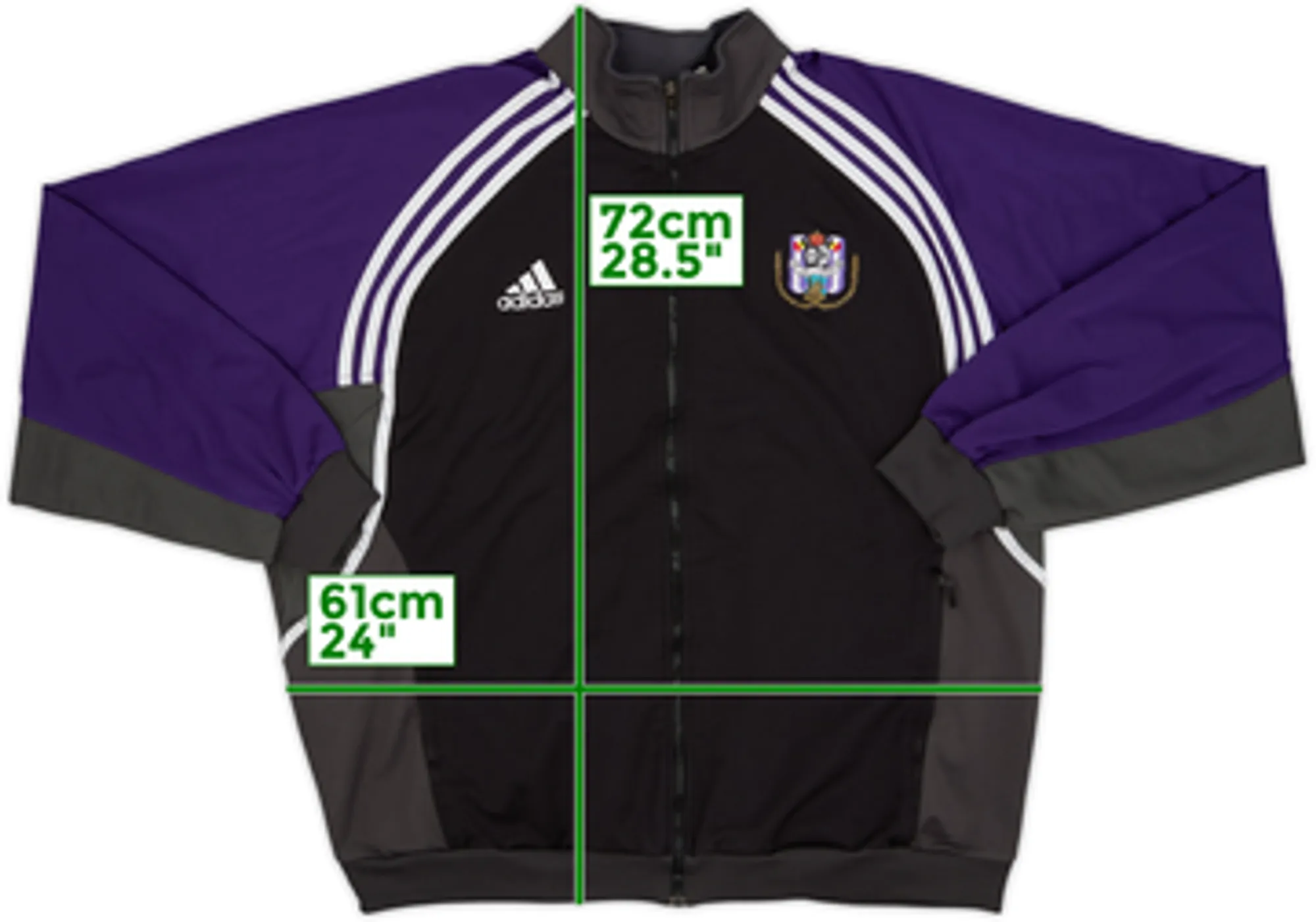 2001-02 Anderlecht adidas Track Jacket - 8/10 - (XL)