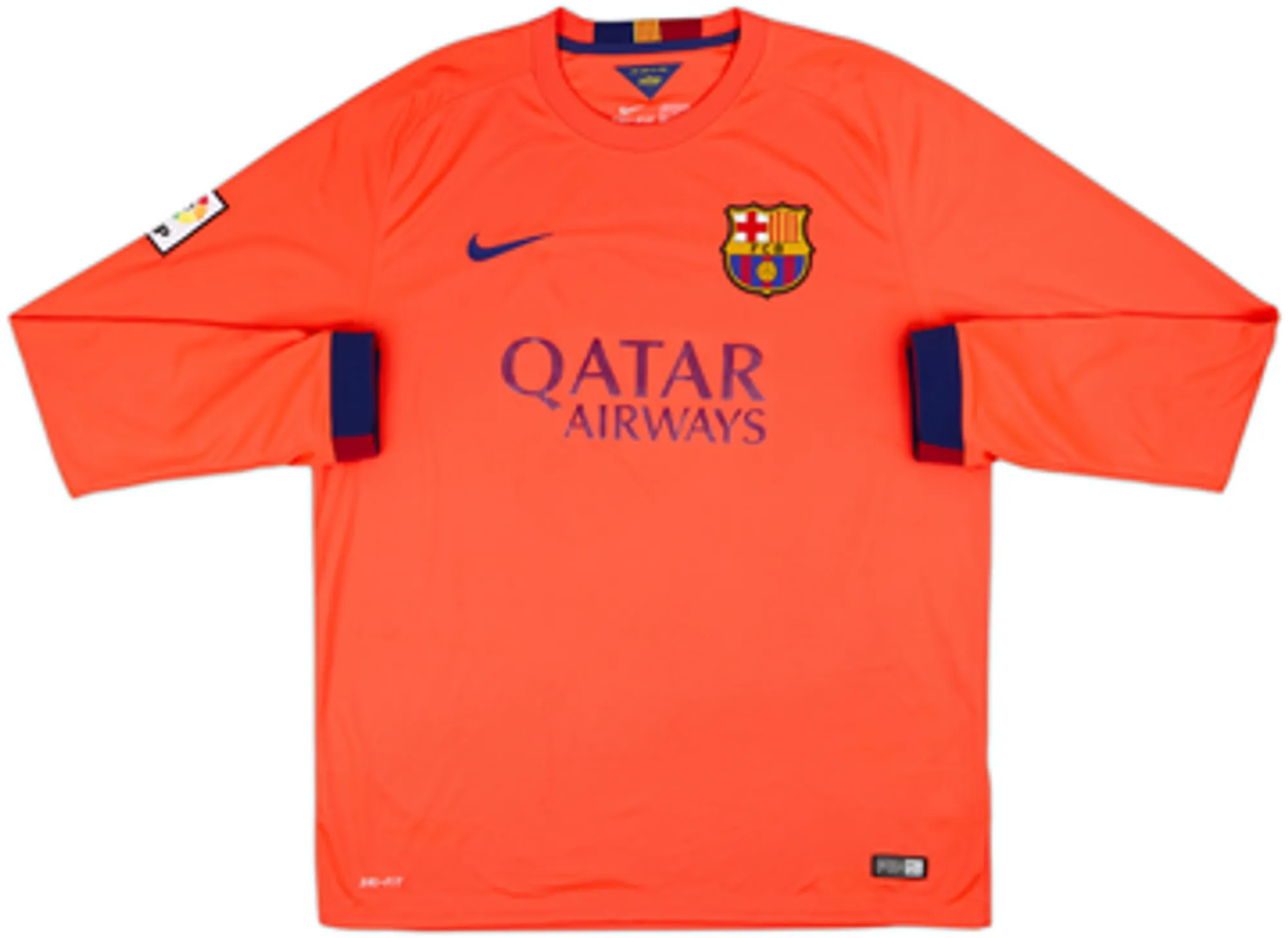 2014-15 Barcelona Away L/S Shirt Messi #10 - 8/10 - (XL)