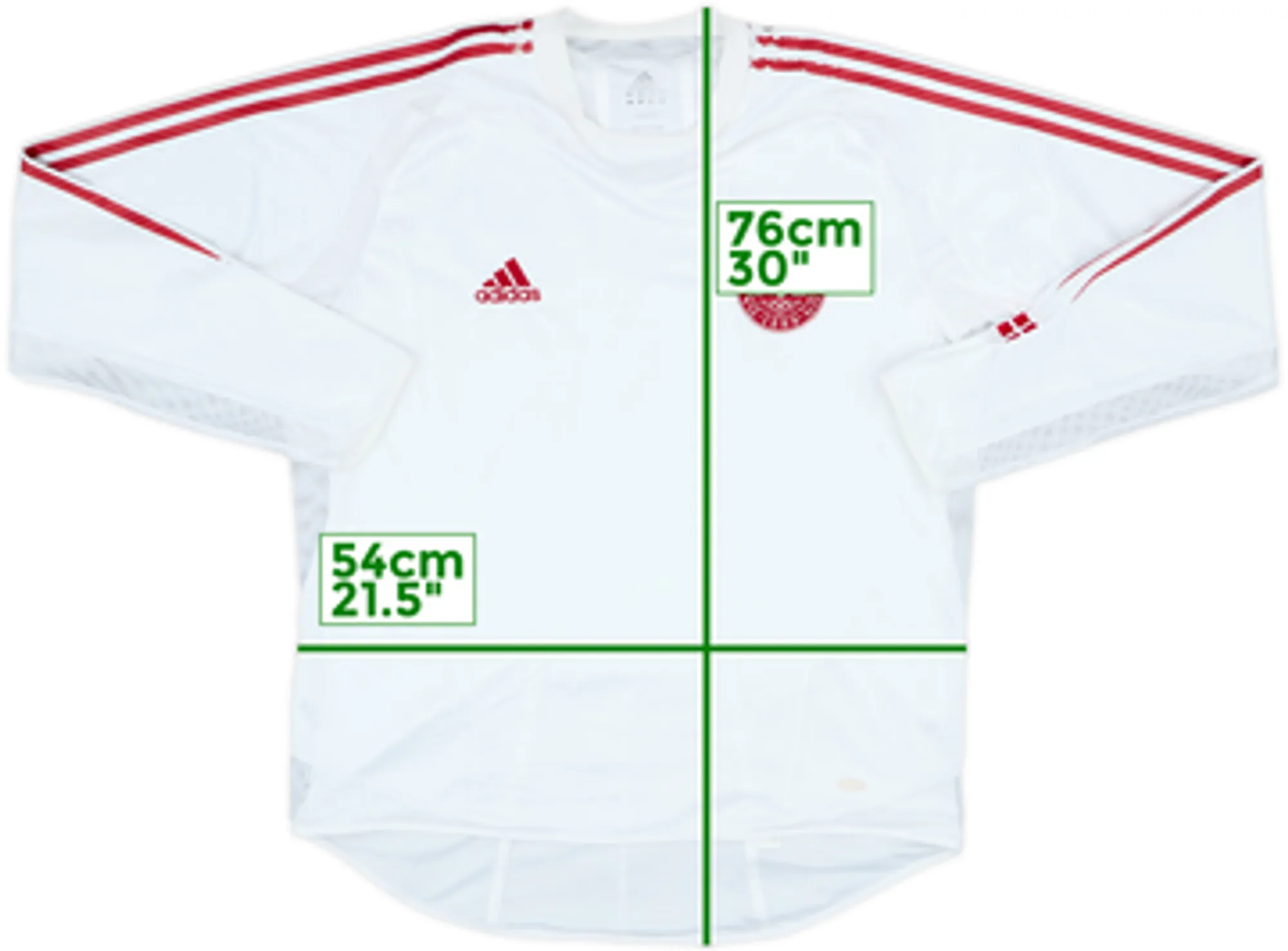 2004-06 Denmark Player Issue Away L/S Shirt - 5/10 - (L)