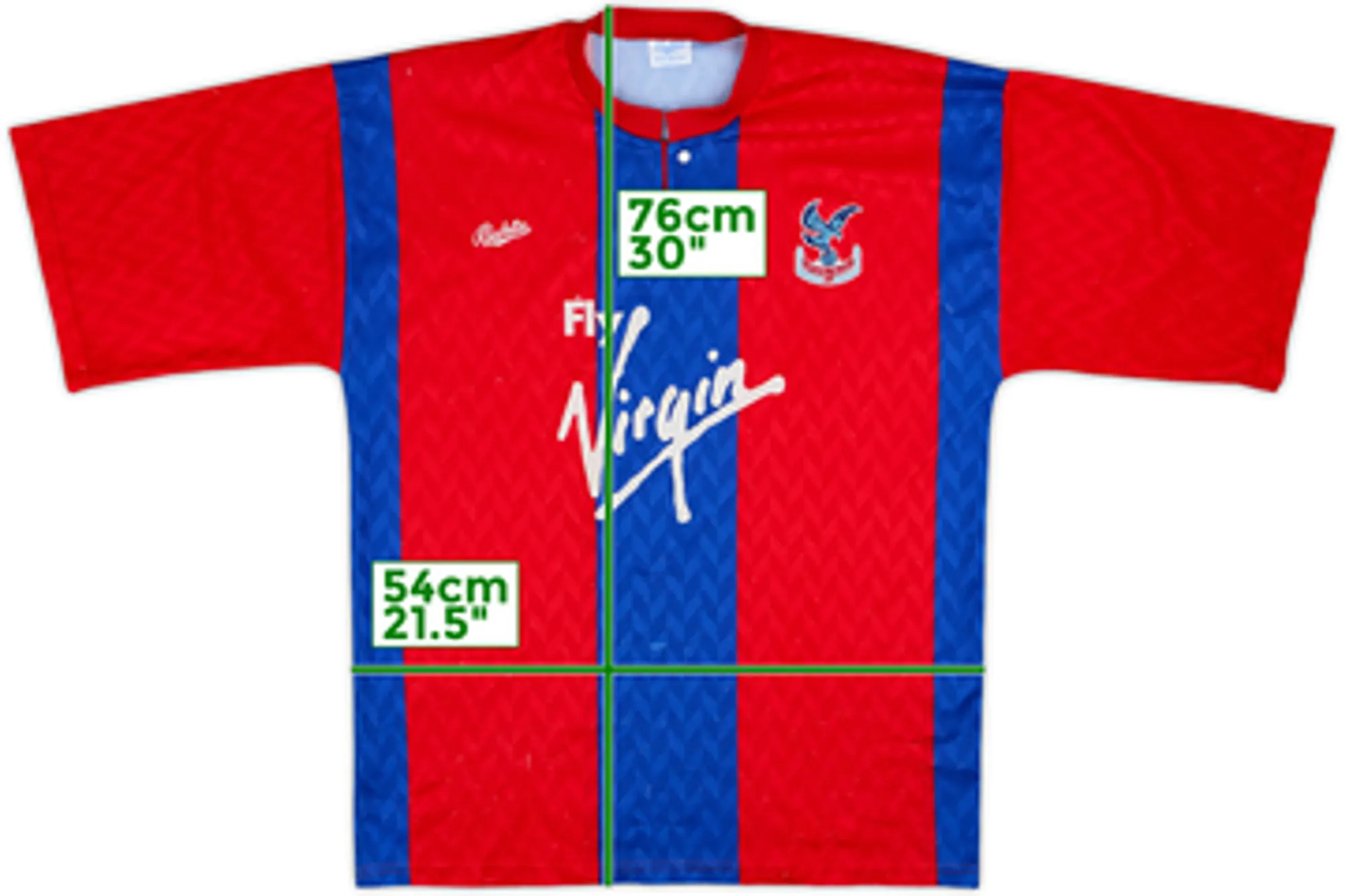1990-91 Crystal Palace Home Shirt - 5/10 - (M)