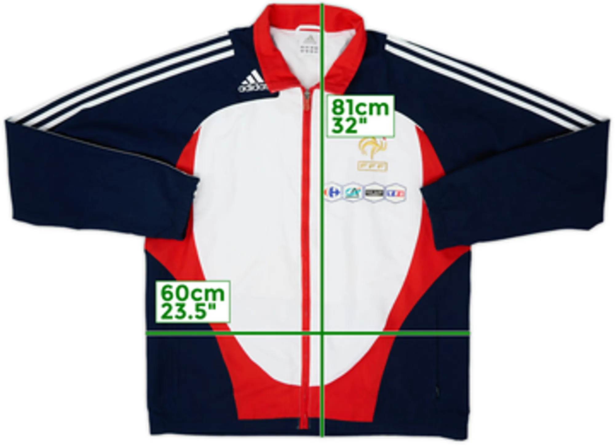 2008-10 France adidas Player Issue Track Jacket - 6/10 - (L/XL)