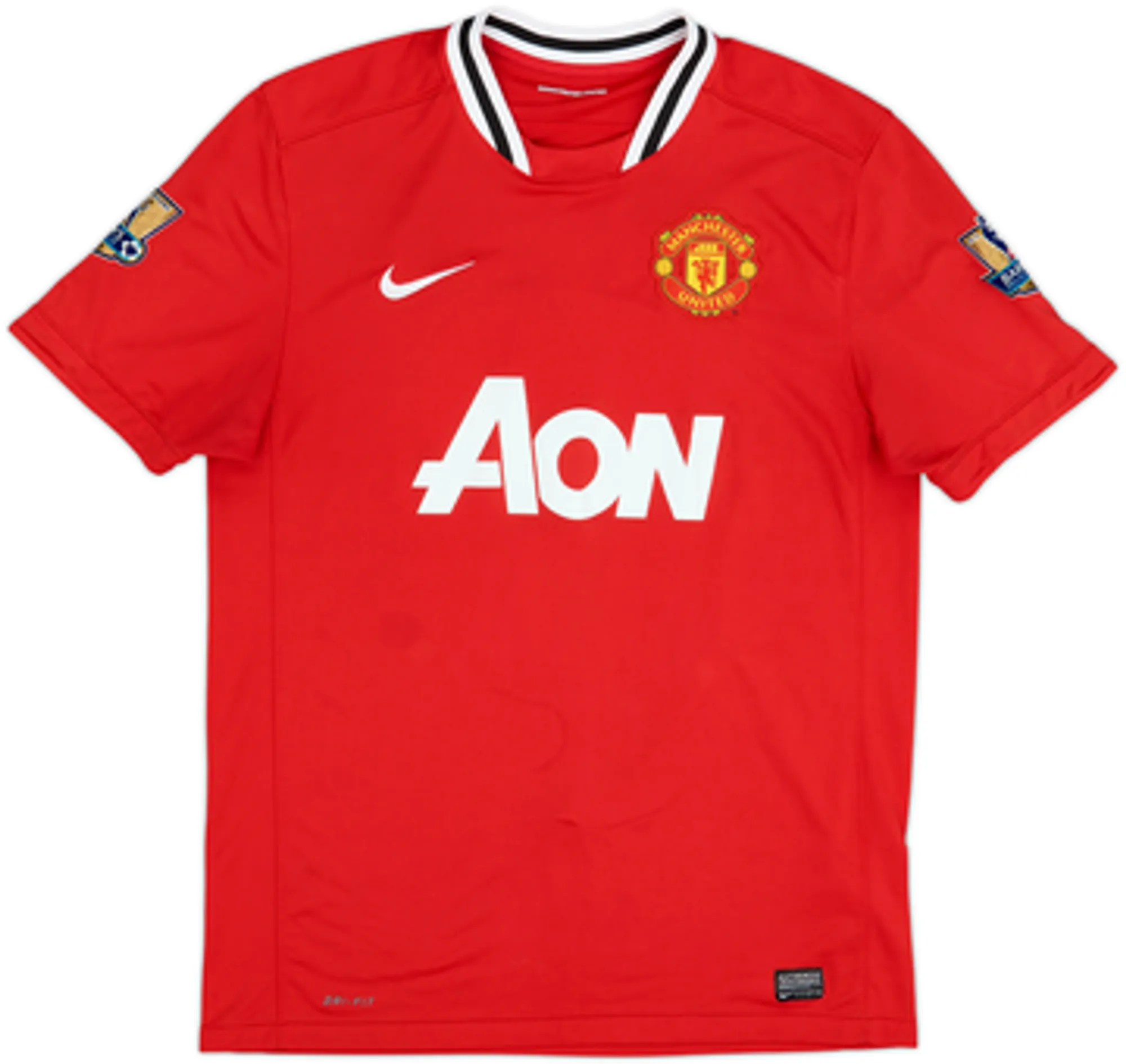 2011-12 Manchester United Home Shirt Young #18 - 7/10 - (L)
