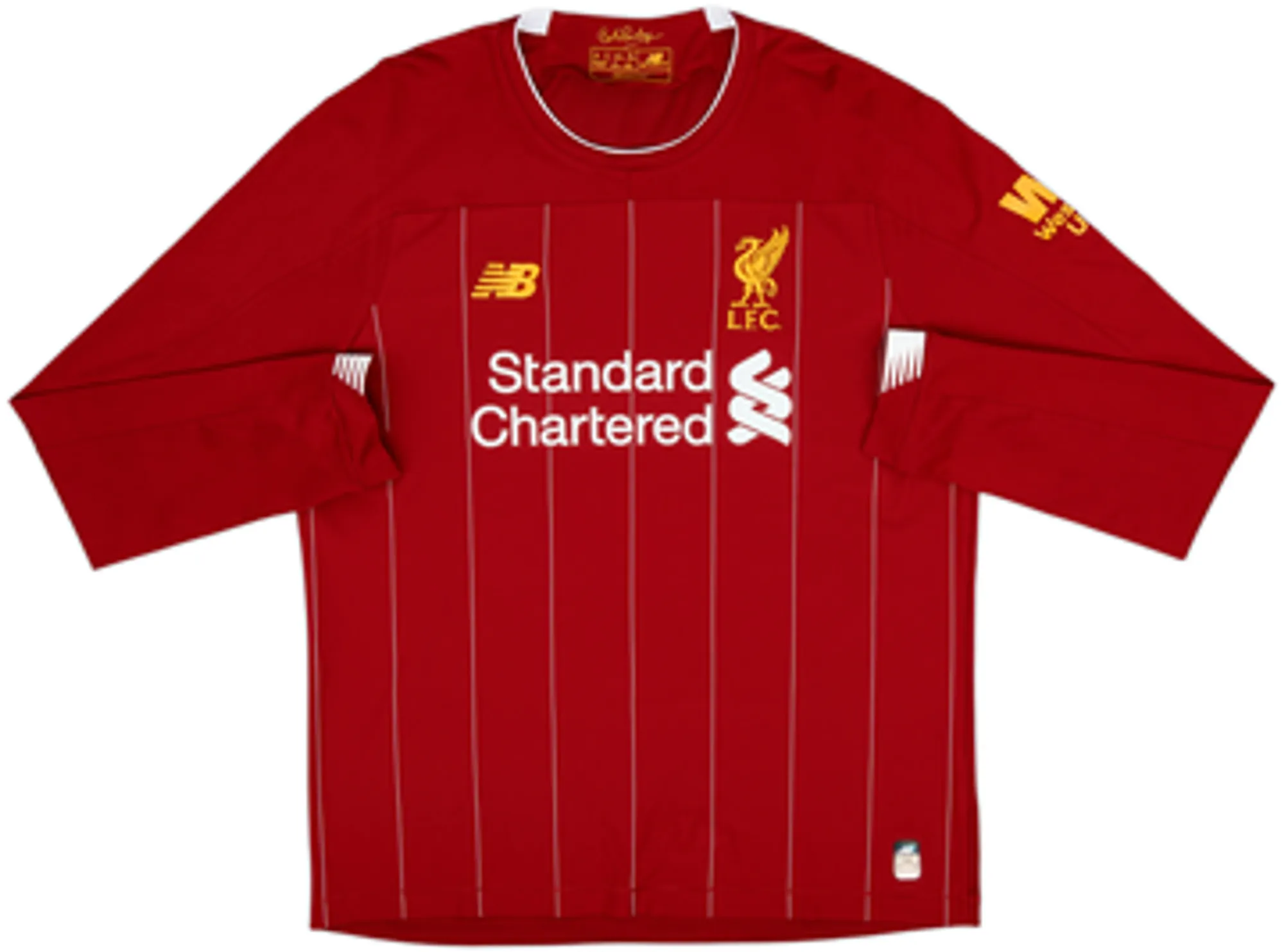2019-20 Liverpool Home L/S Shirt M.Salah #11 - 9/10 - (L)