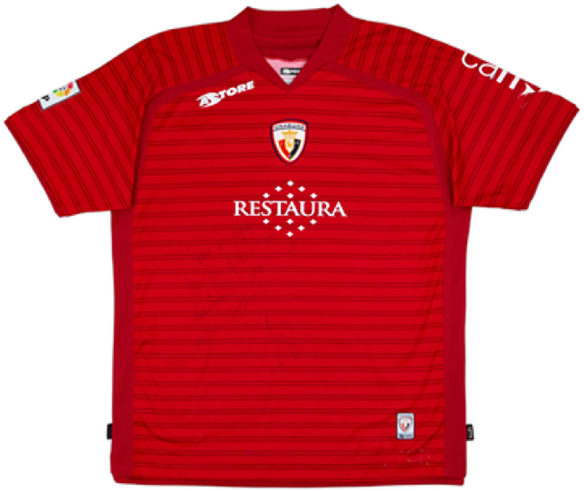 2007-08 Osasuna Signed Home Shirt Kike Sola #22 - 5/10 - (XL)