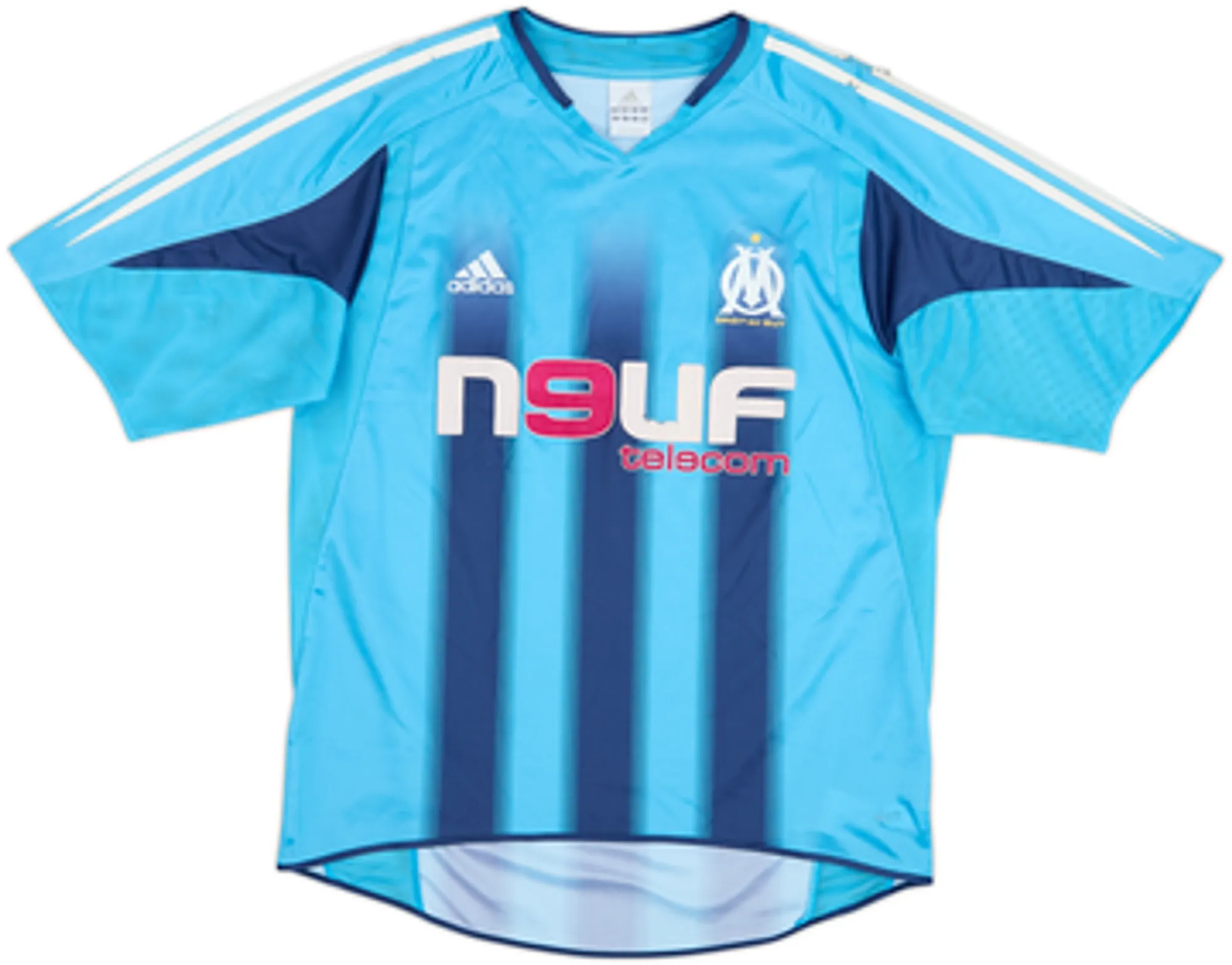 2004-05 Olympique Marseille Away Shirt Lizarazu #3 - 5/10 - (M)