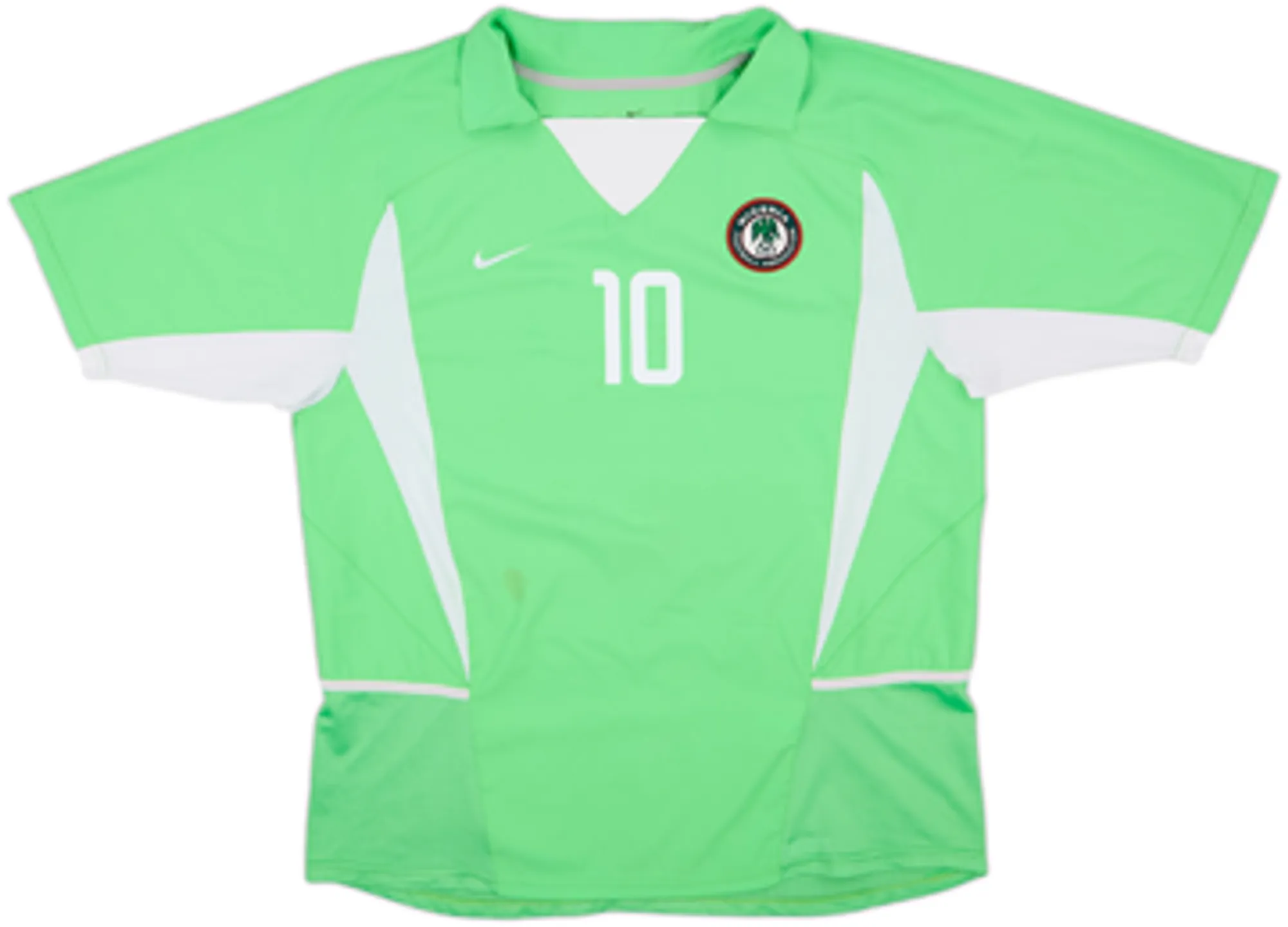 2002-04 Nigeria Home Shirt Okocha #10 - 7/10 - (XL)