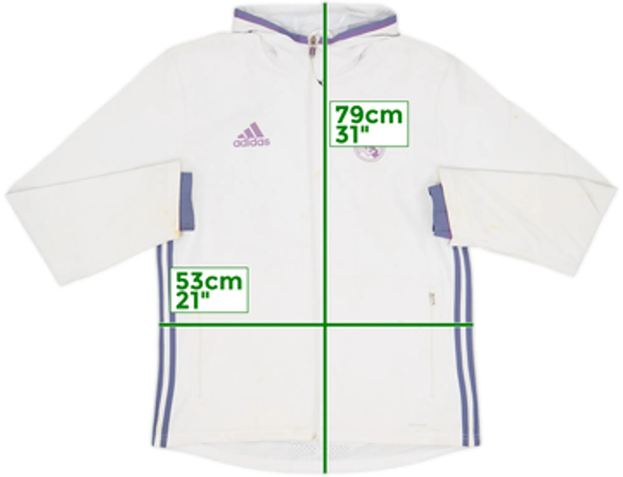 2016-17 Real Madrid adidas Hooded Track Jacket - 4/10 - (M)