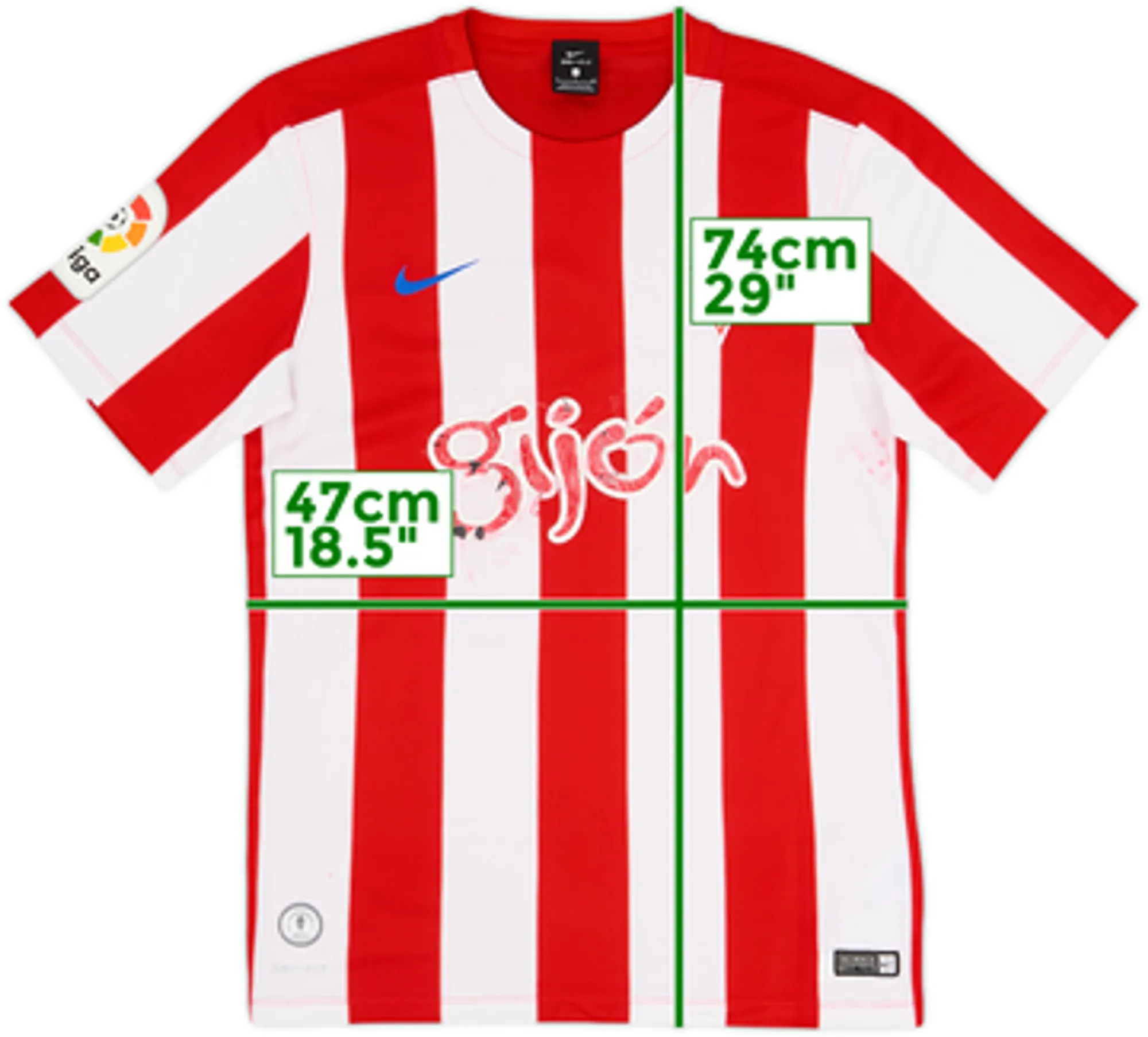 2016-17 Sporting Gijon Home Shirt - 4/10 - (S)
