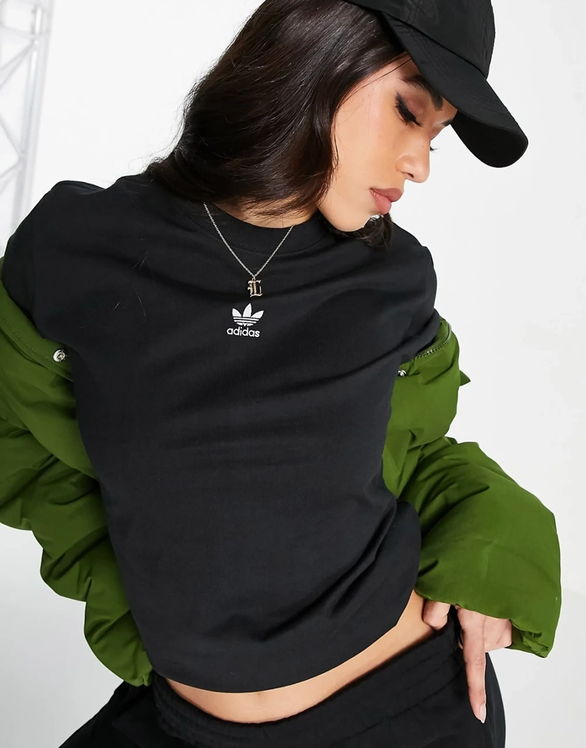 Adidas Originals Trefoil Essentials T-Shirt In Black